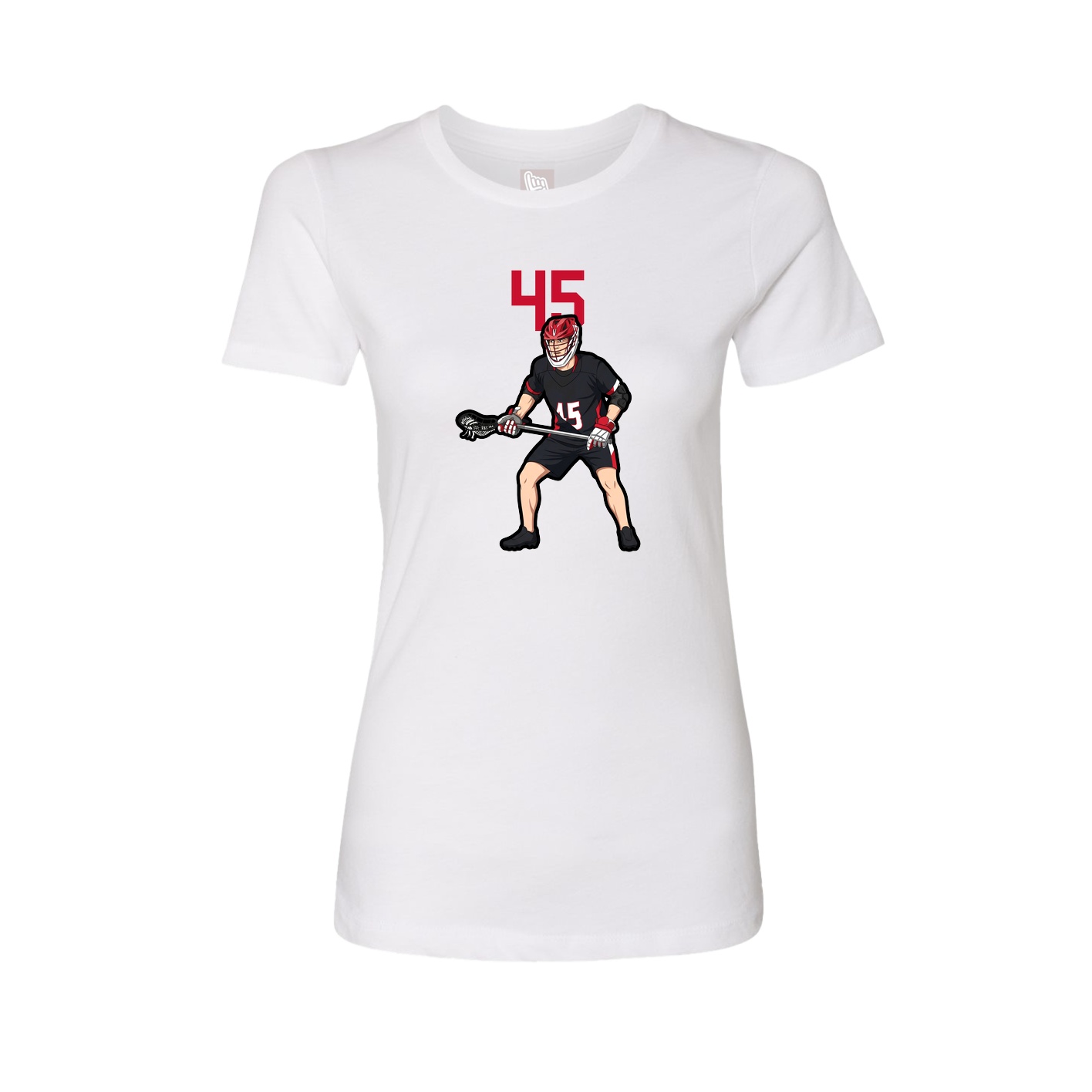 Womens Tee — Number Top in White