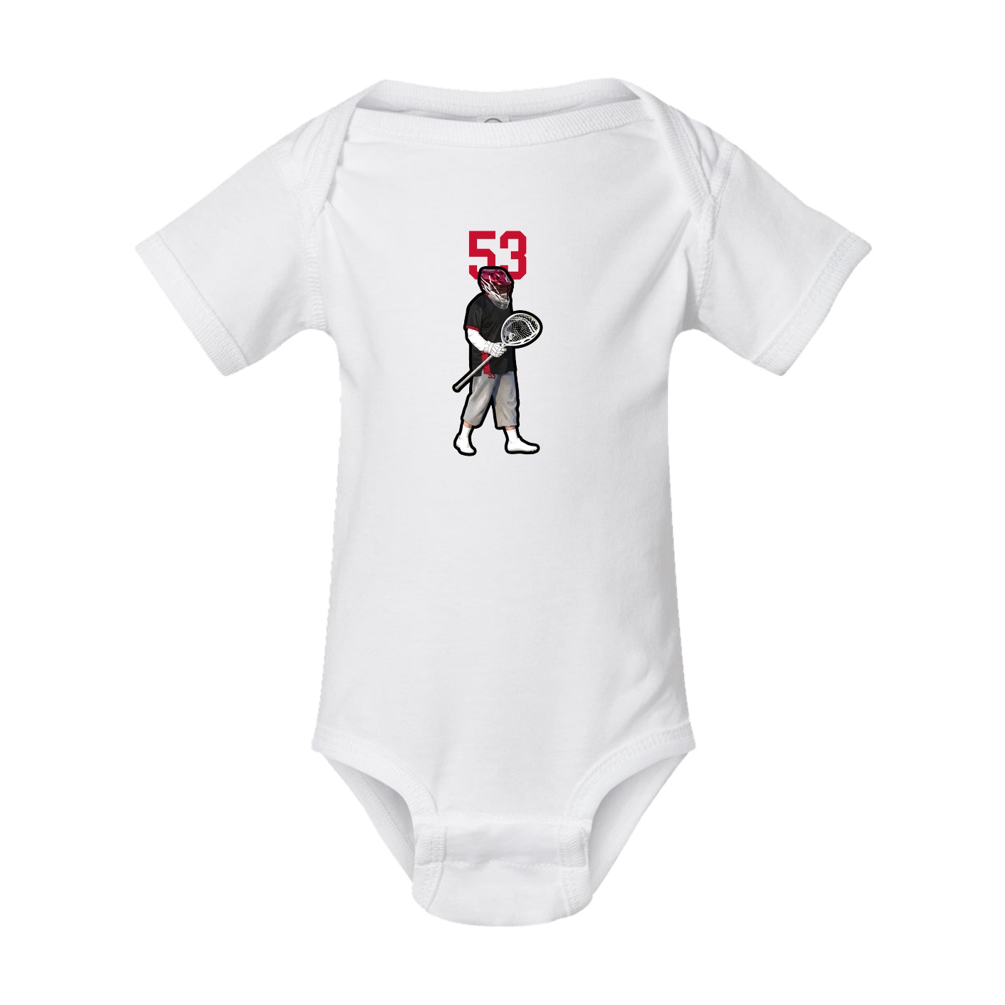 Baby Onesie — Number Top in White