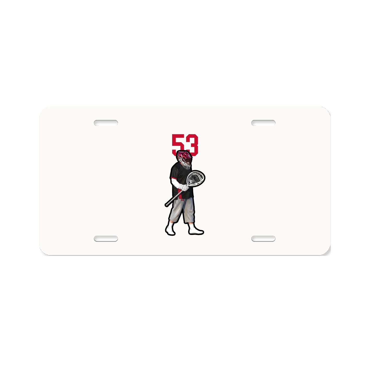 License Plate — Number Top in Classic