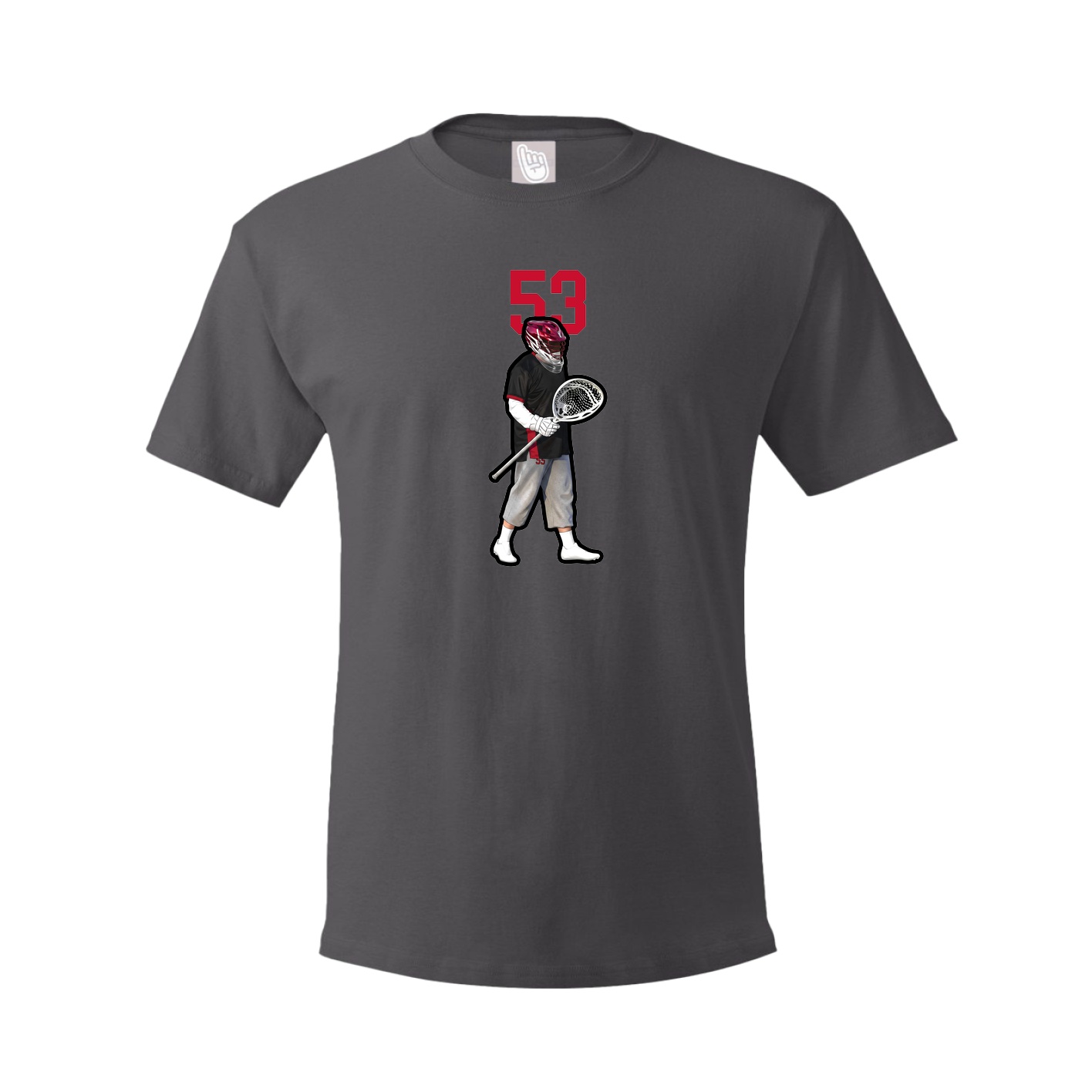 Tee — Number Top in Grey