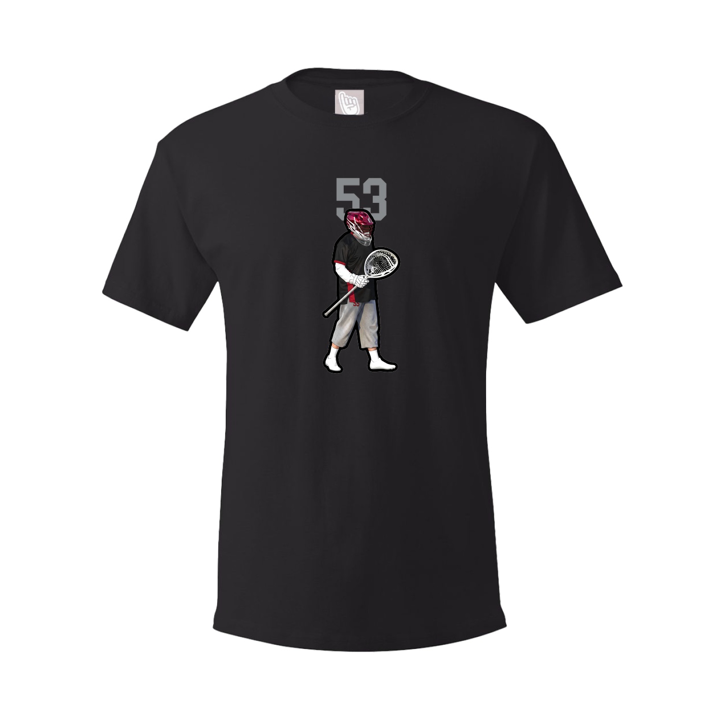 Youth Tee — Number Top in Black