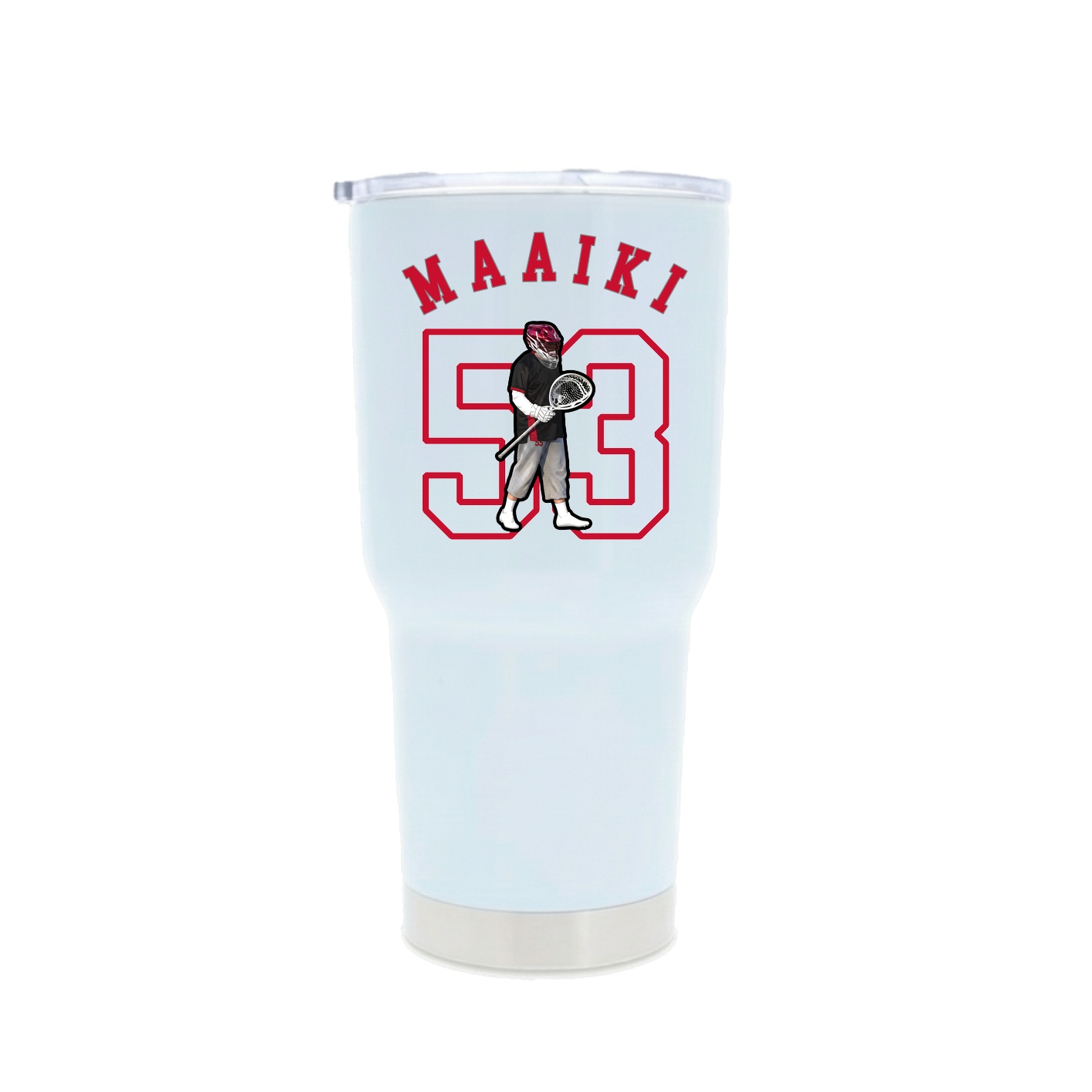 30oz Stainless Steel Tumbler — Shirsey Arch in White
