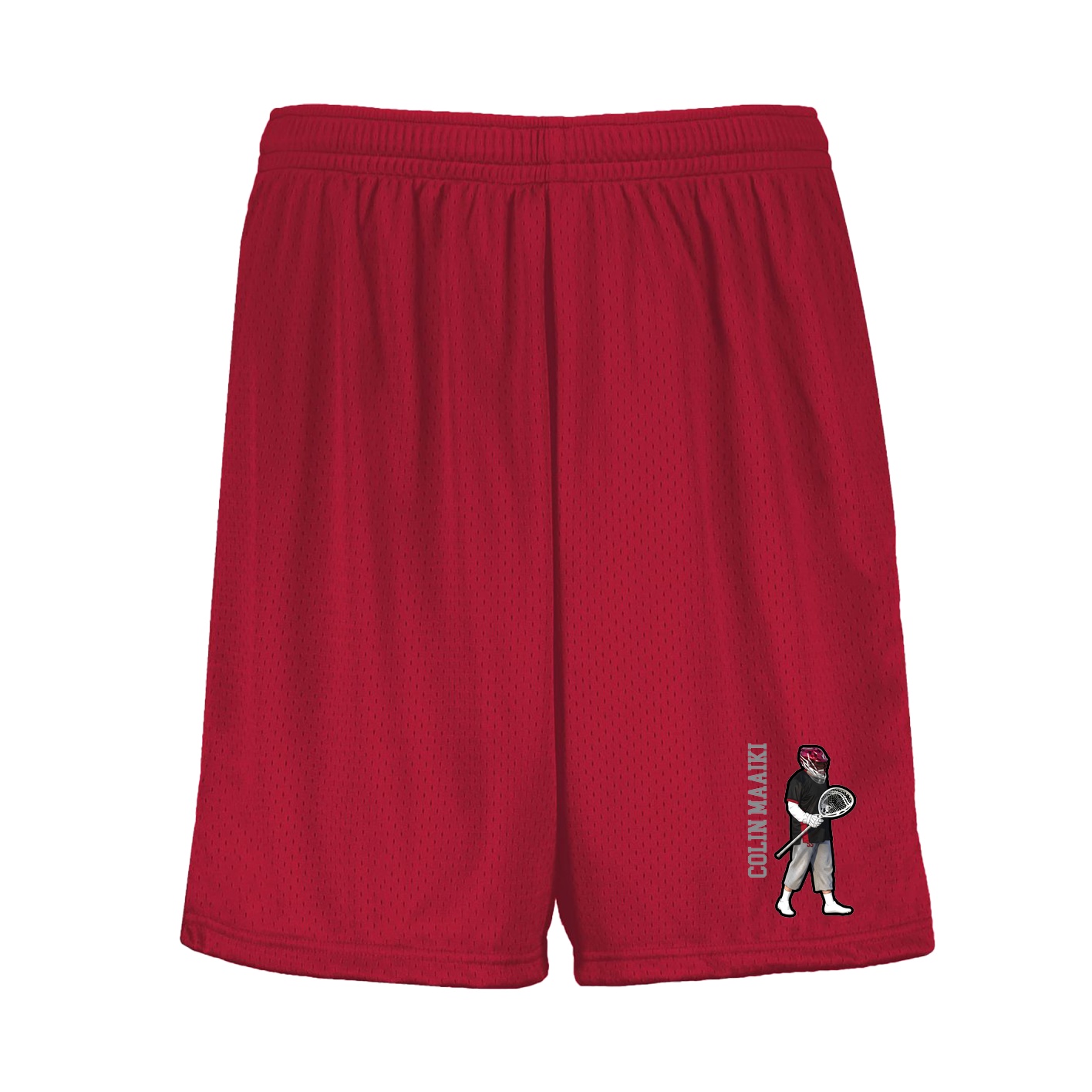 Shorts — Name Vertical in Red