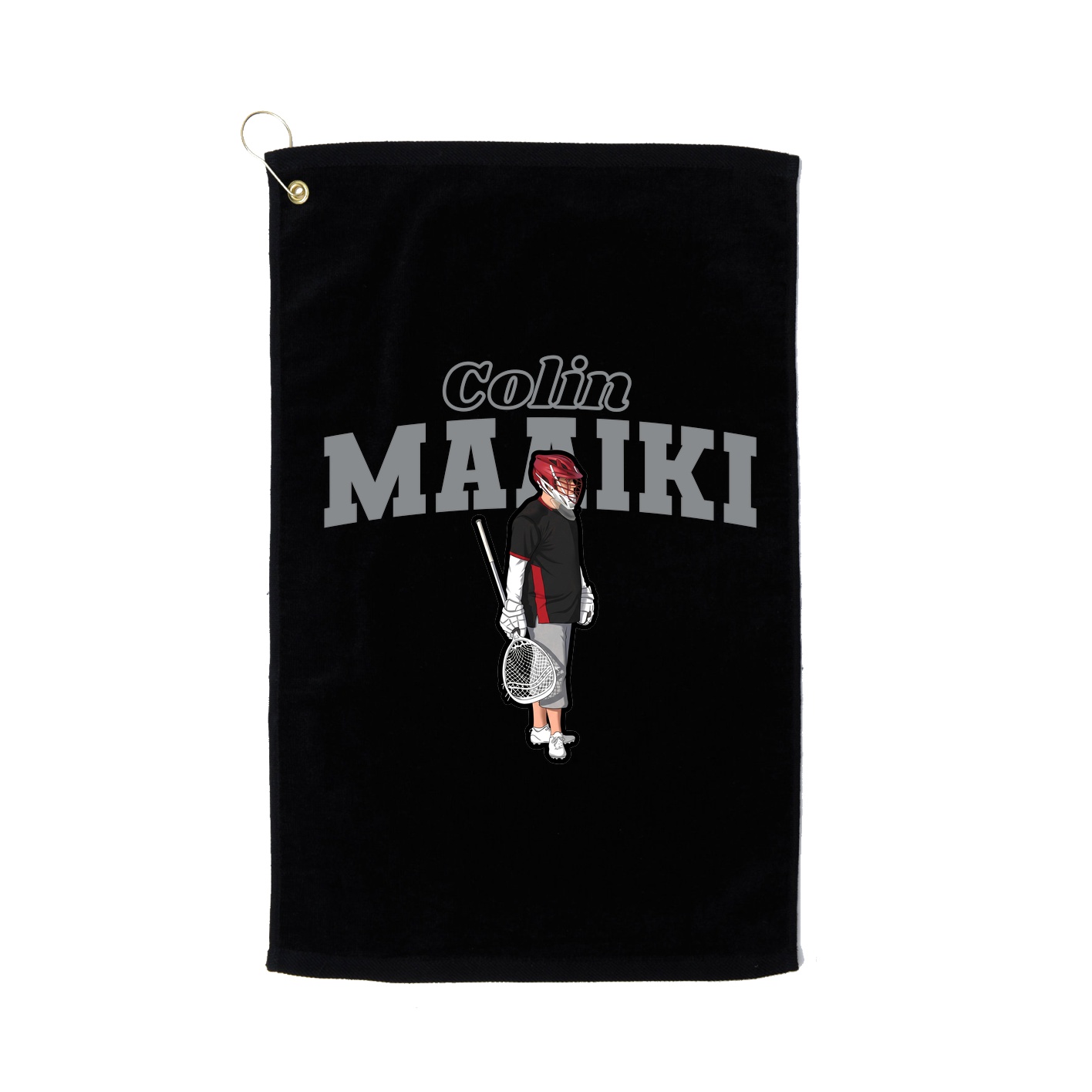 Golf Towel — Name Arch in Black