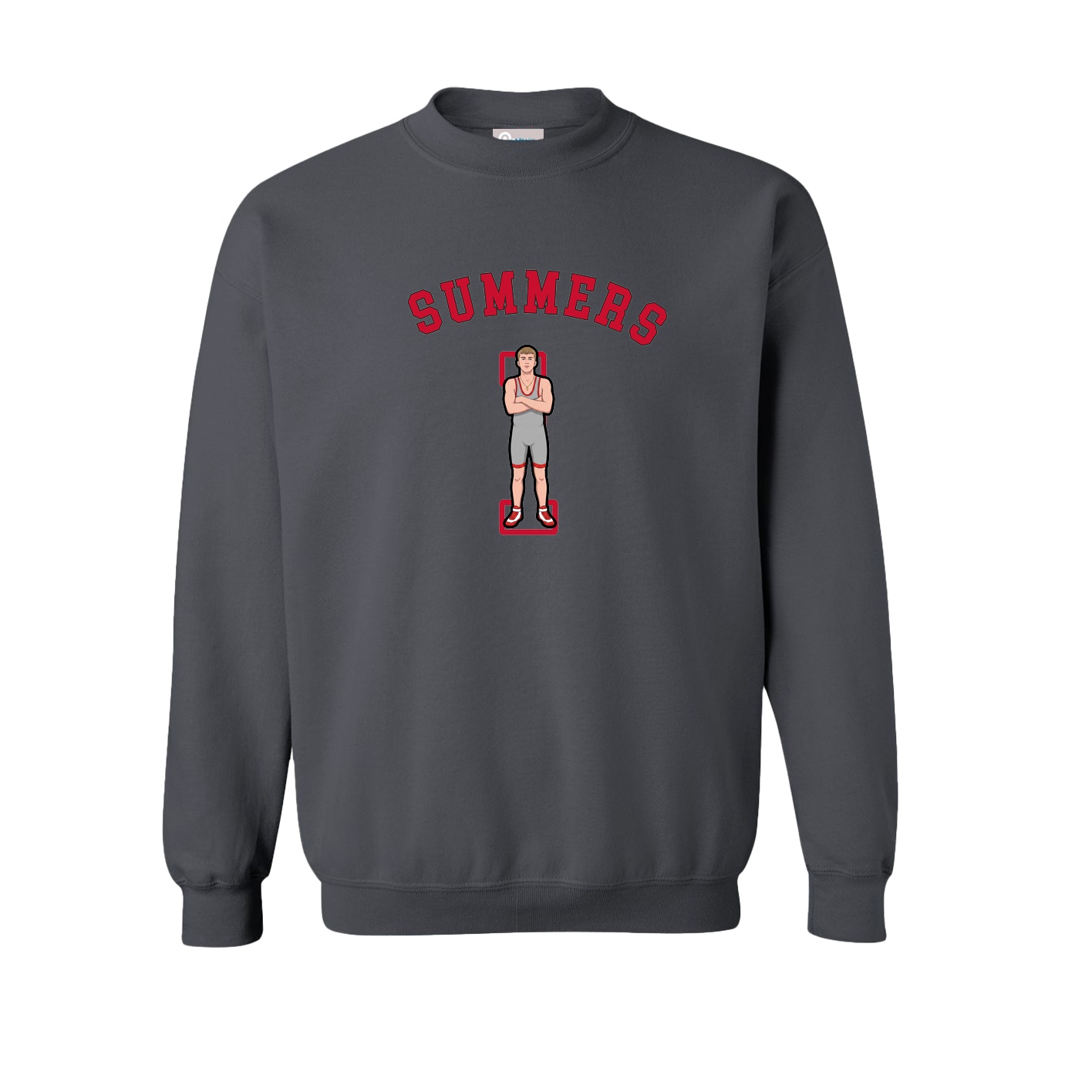 Fleece Crew — Shirsey Arch in Grey