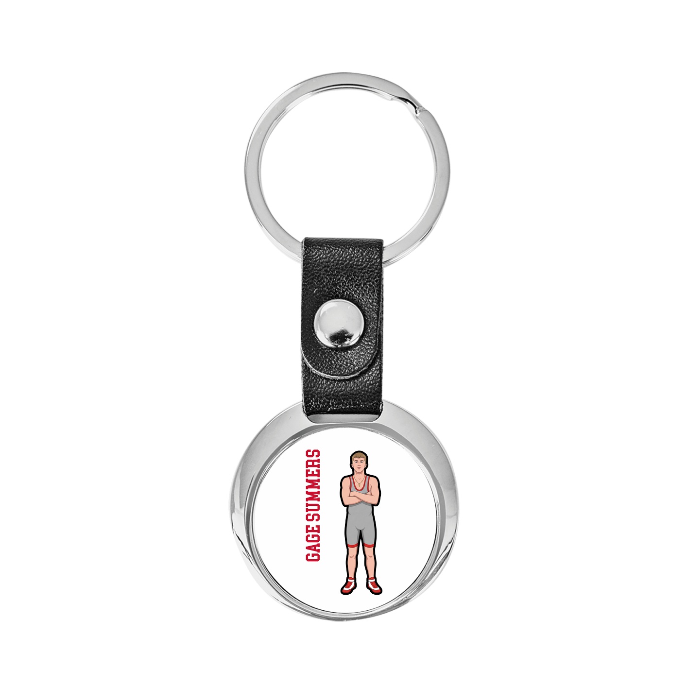 Key Chain — Name Vertical in Classic