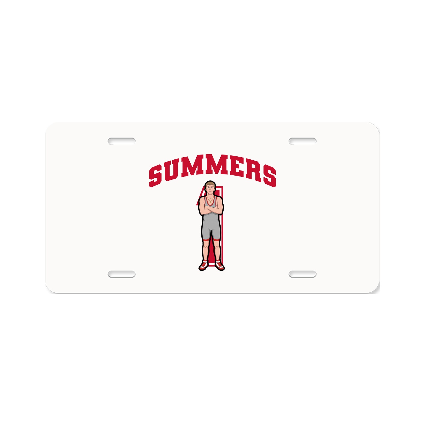 License Plate — Number in Classic