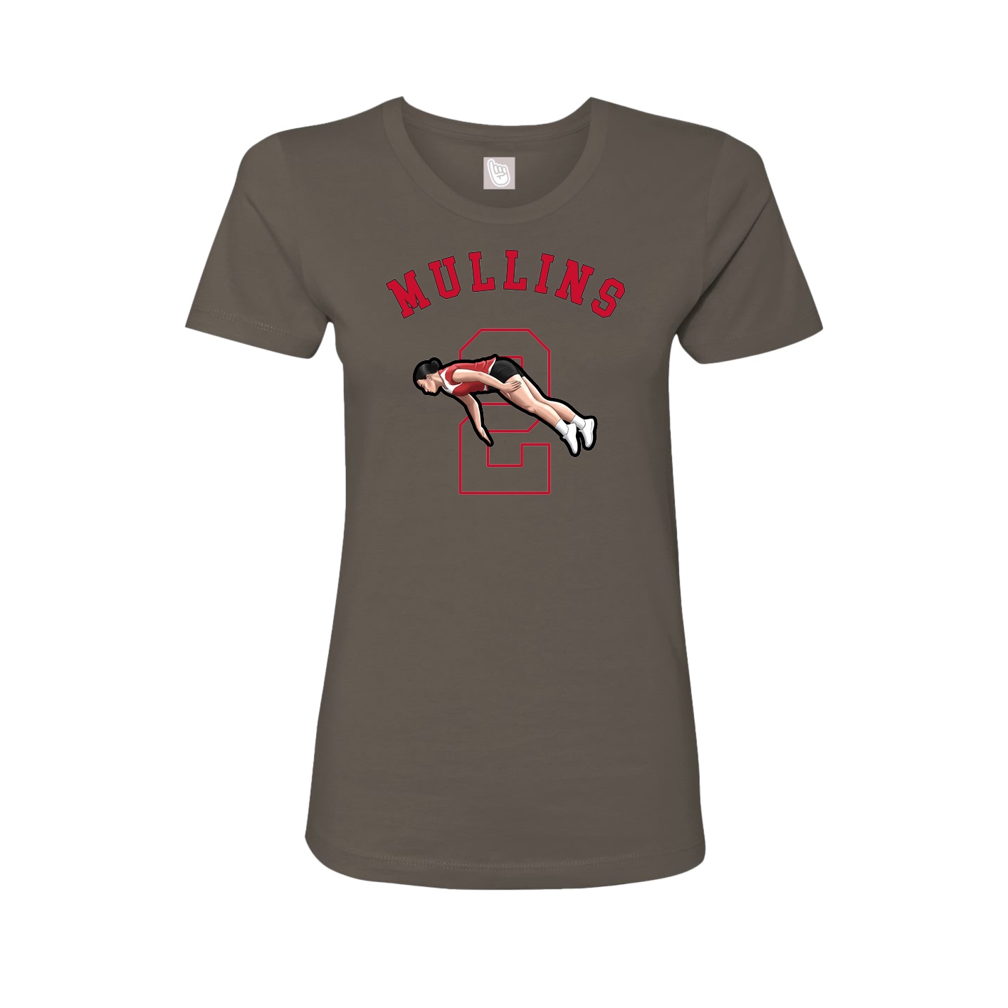 Fitted Women's Tee — Shirsey Arch in Grey