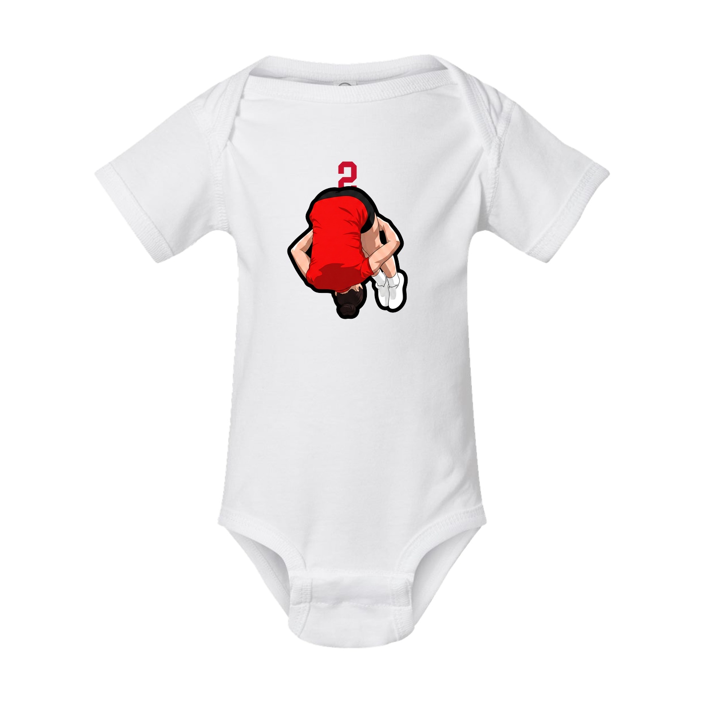 Baby Onesie — Number Top in White