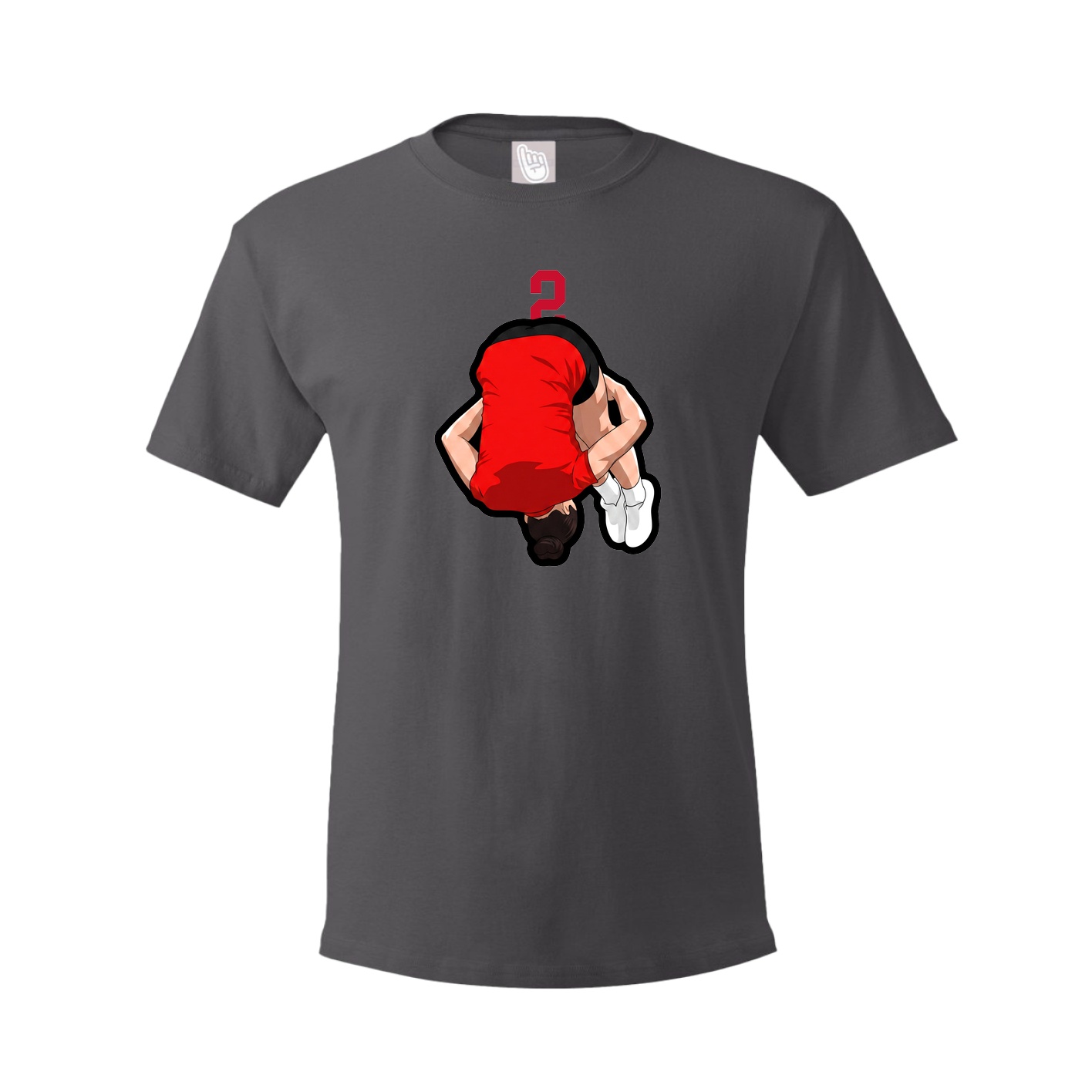Tee — Number Top in Grey
