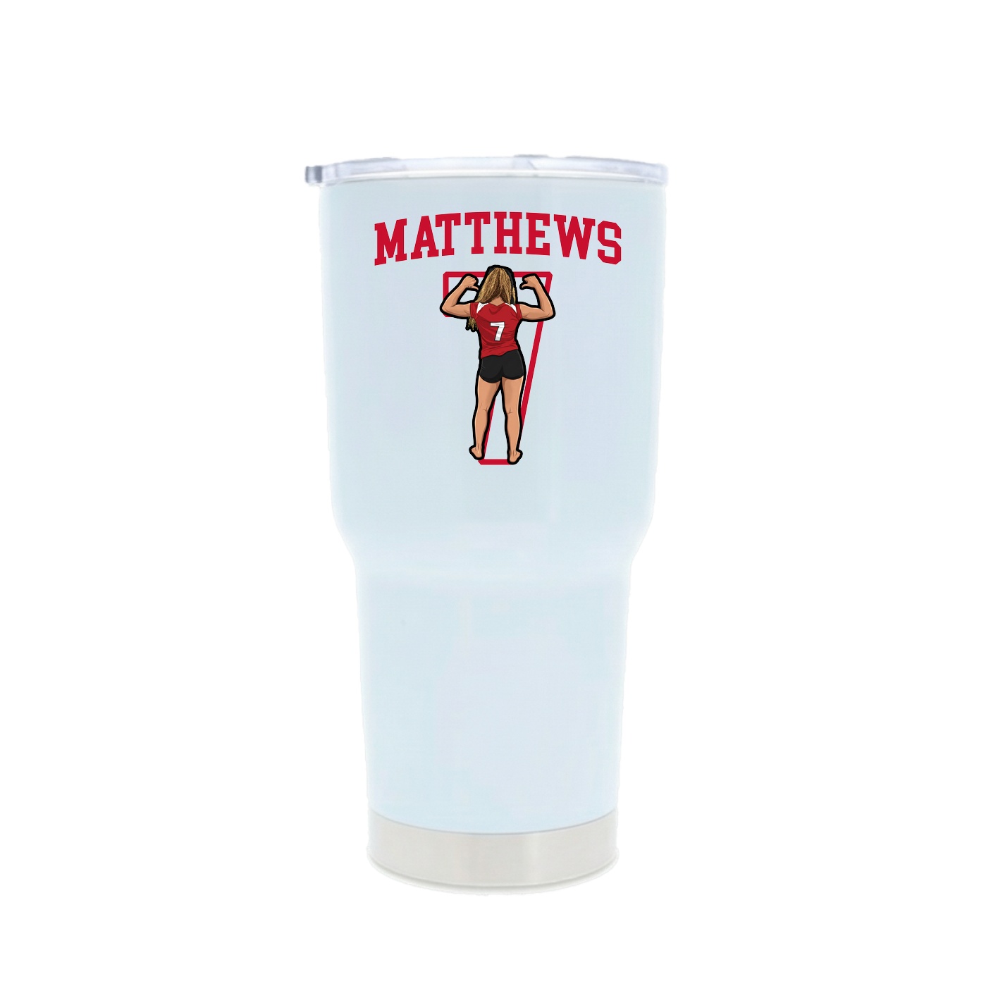 30oz Stainless Steel Tumbler — Shirsey in White