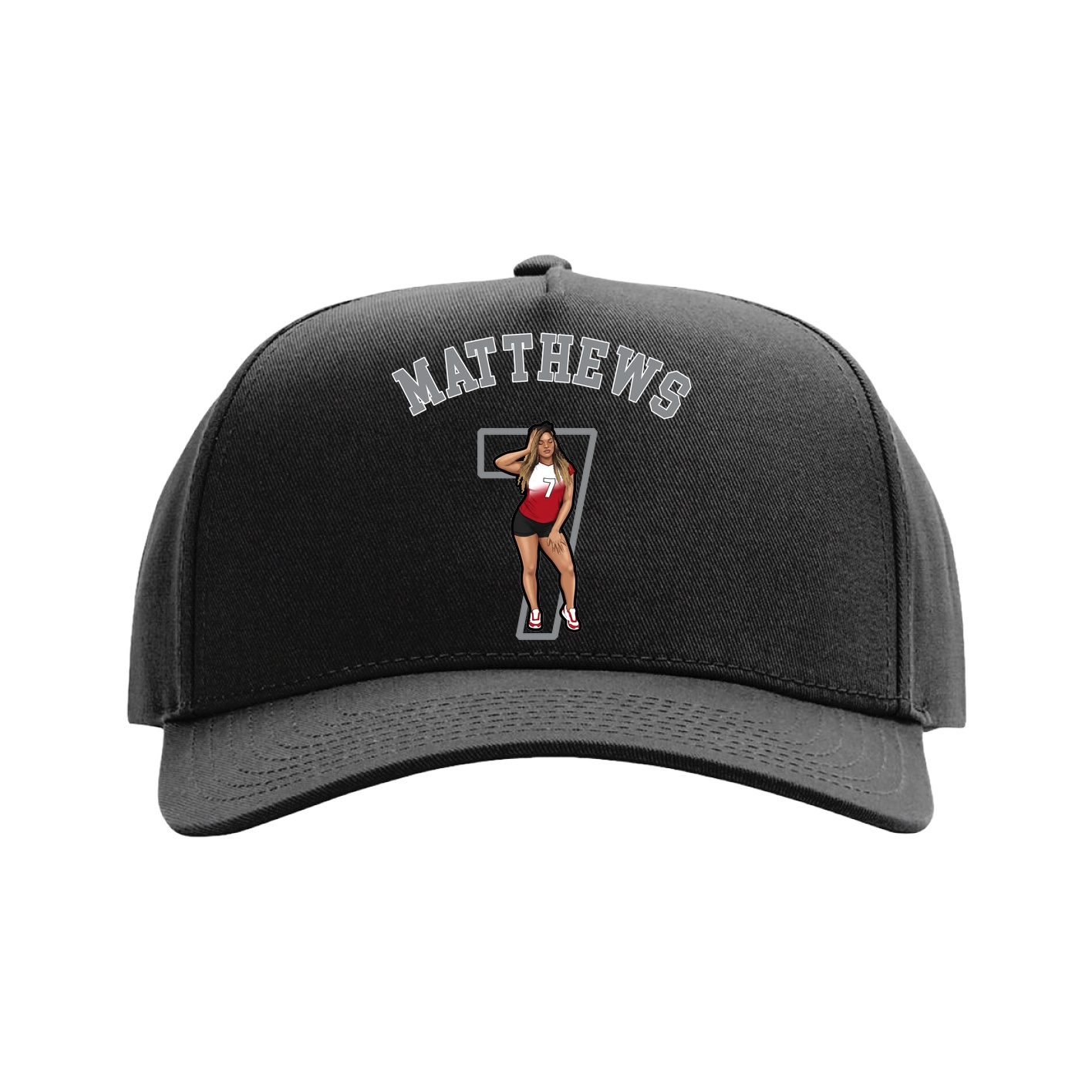 Full Fabric Five-Panel Champ Cap