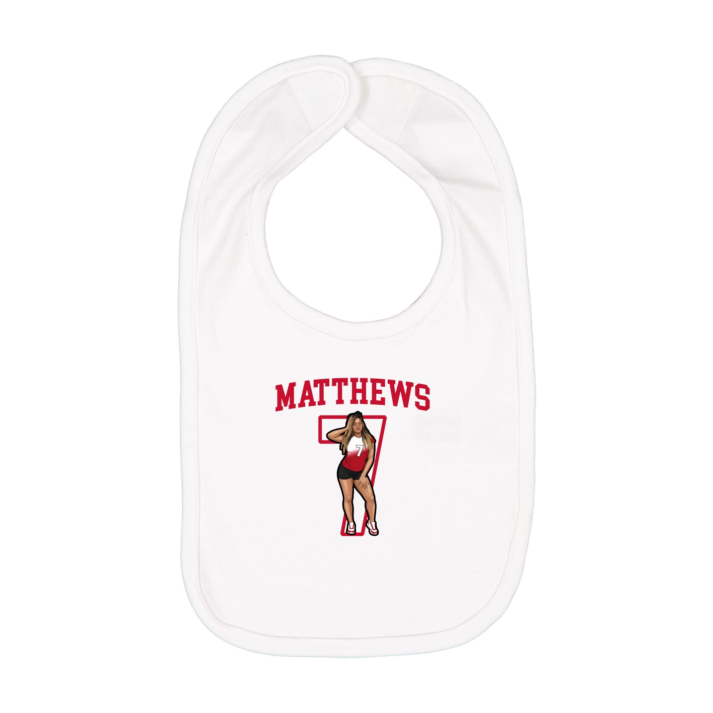 Infant Bib — Shirsey in White