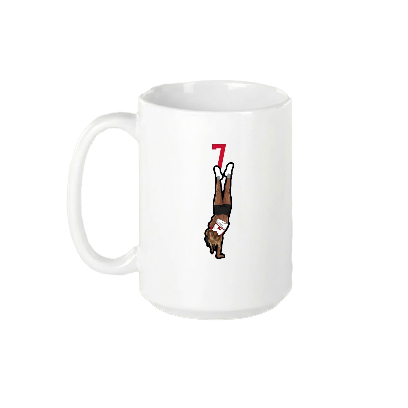 15oz Coffee Mug — Number Top in White