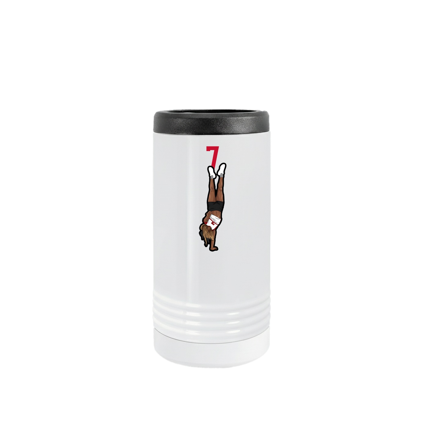 Slim Beverage Holder — Number Top in White