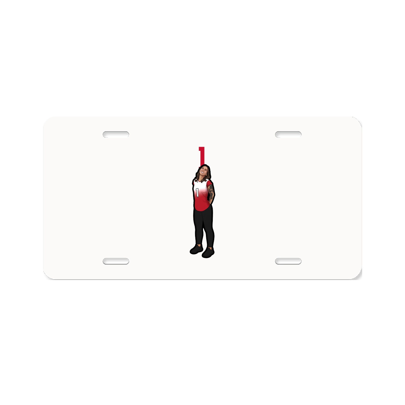 License Plate — Number Top in Classic