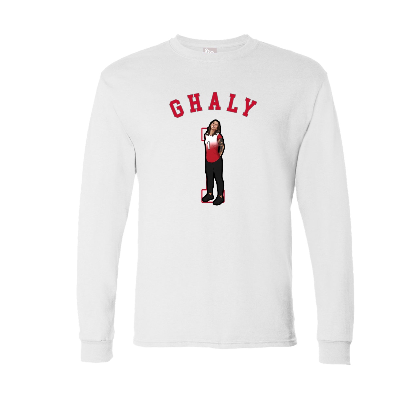 Long Sleeve Tee — Shirsey Arch in White