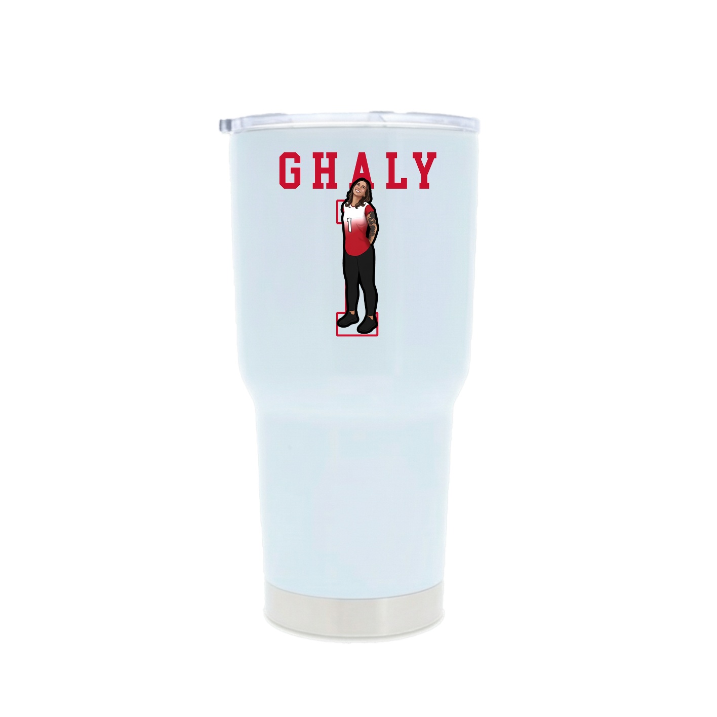 30oz Stainless Steel Tumbler — Shirsey in White