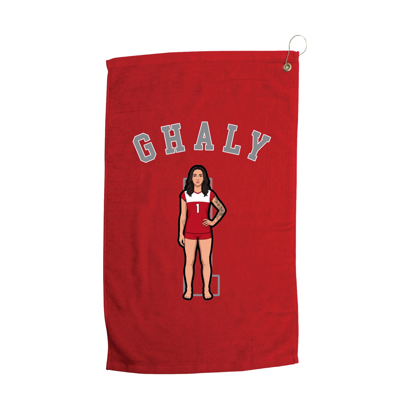 Golf Towel — Shirsey Arch in Red