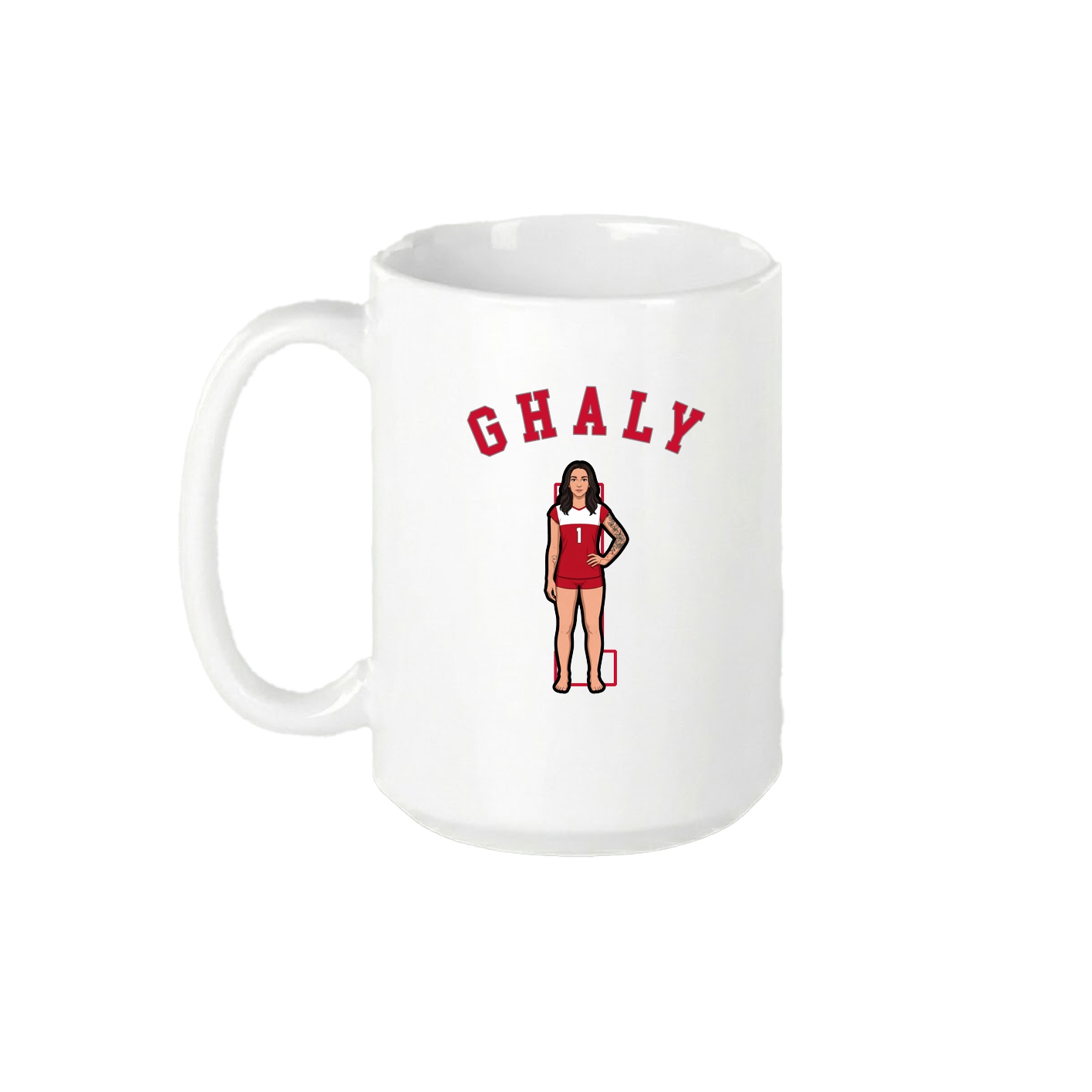 15oz Coffee Mug — Shirsey Arch in White