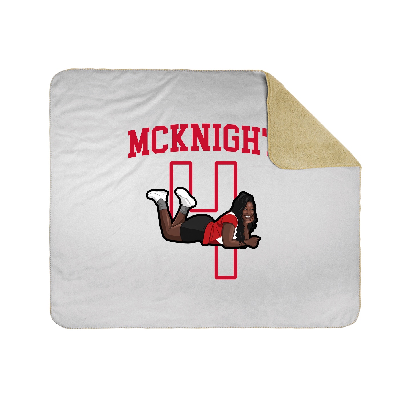 Throw Blanket — Shirsey in White