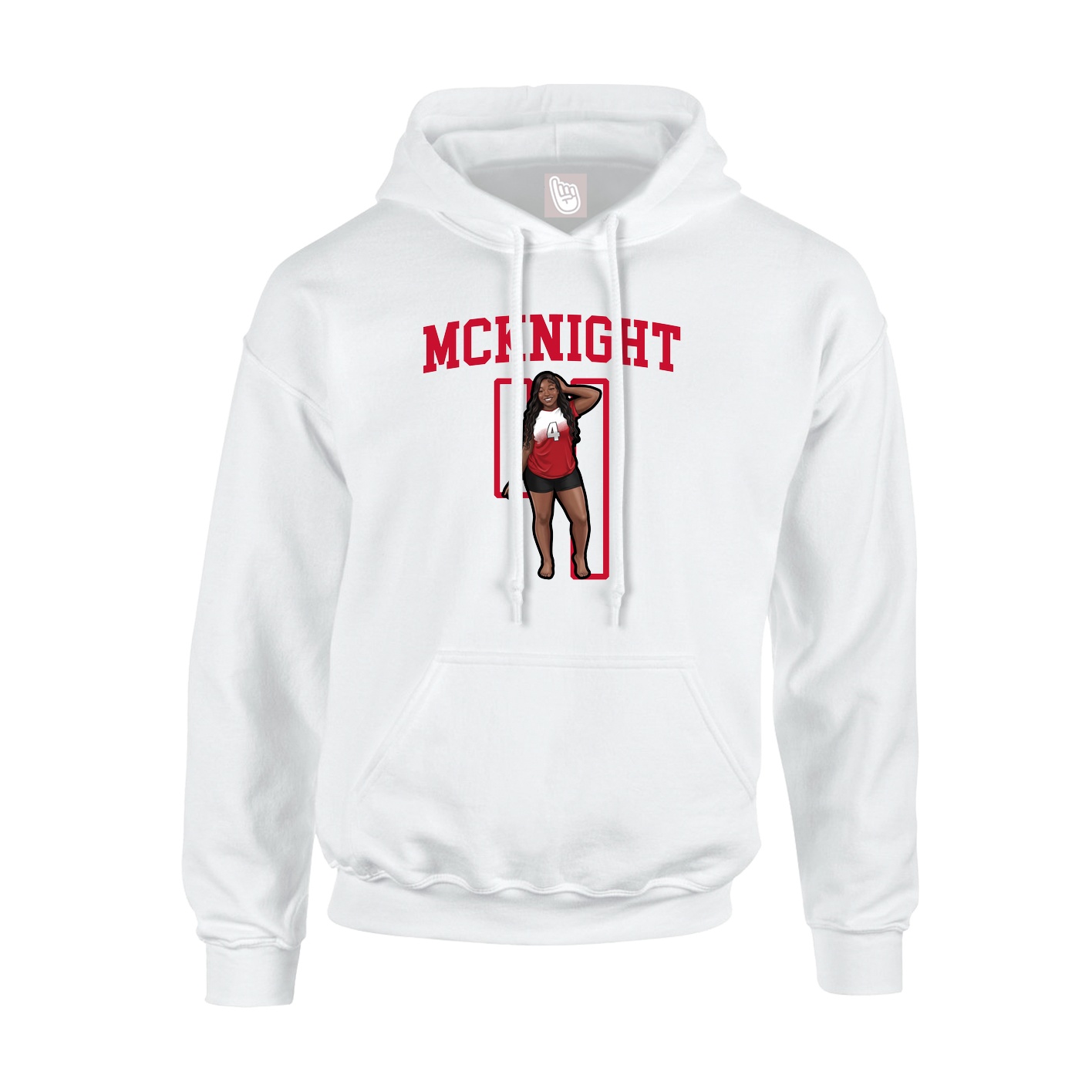 Hoodie — Shirsey in White
