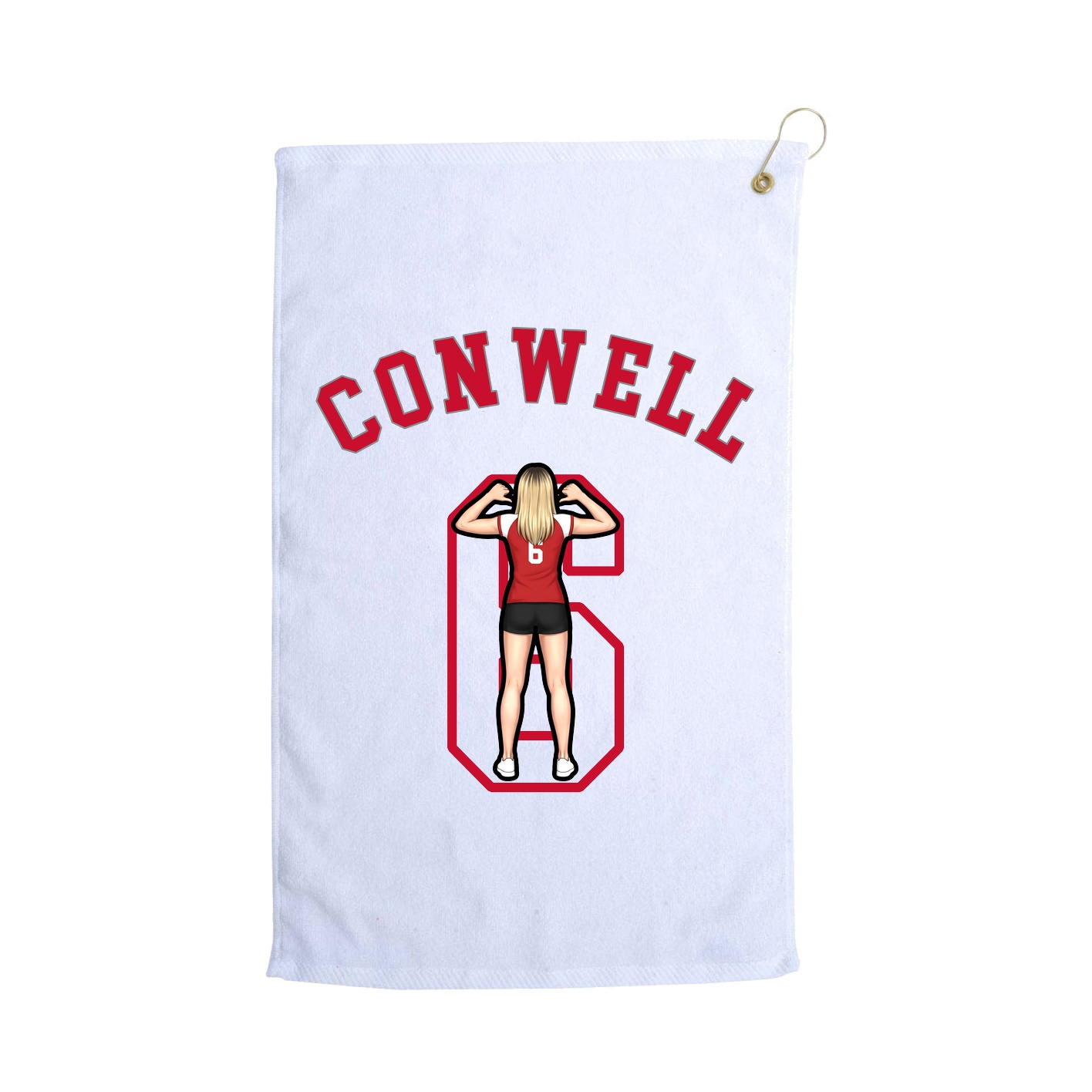 Golf Towel — Shirsey Arch in White