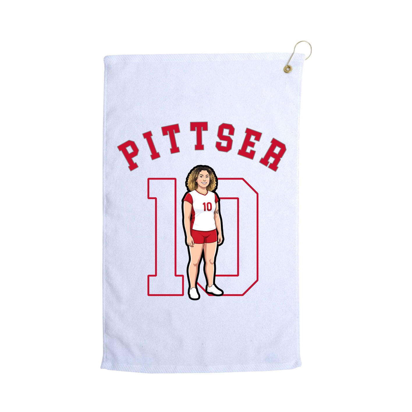 Golf Towel — Shirsey Arch in White