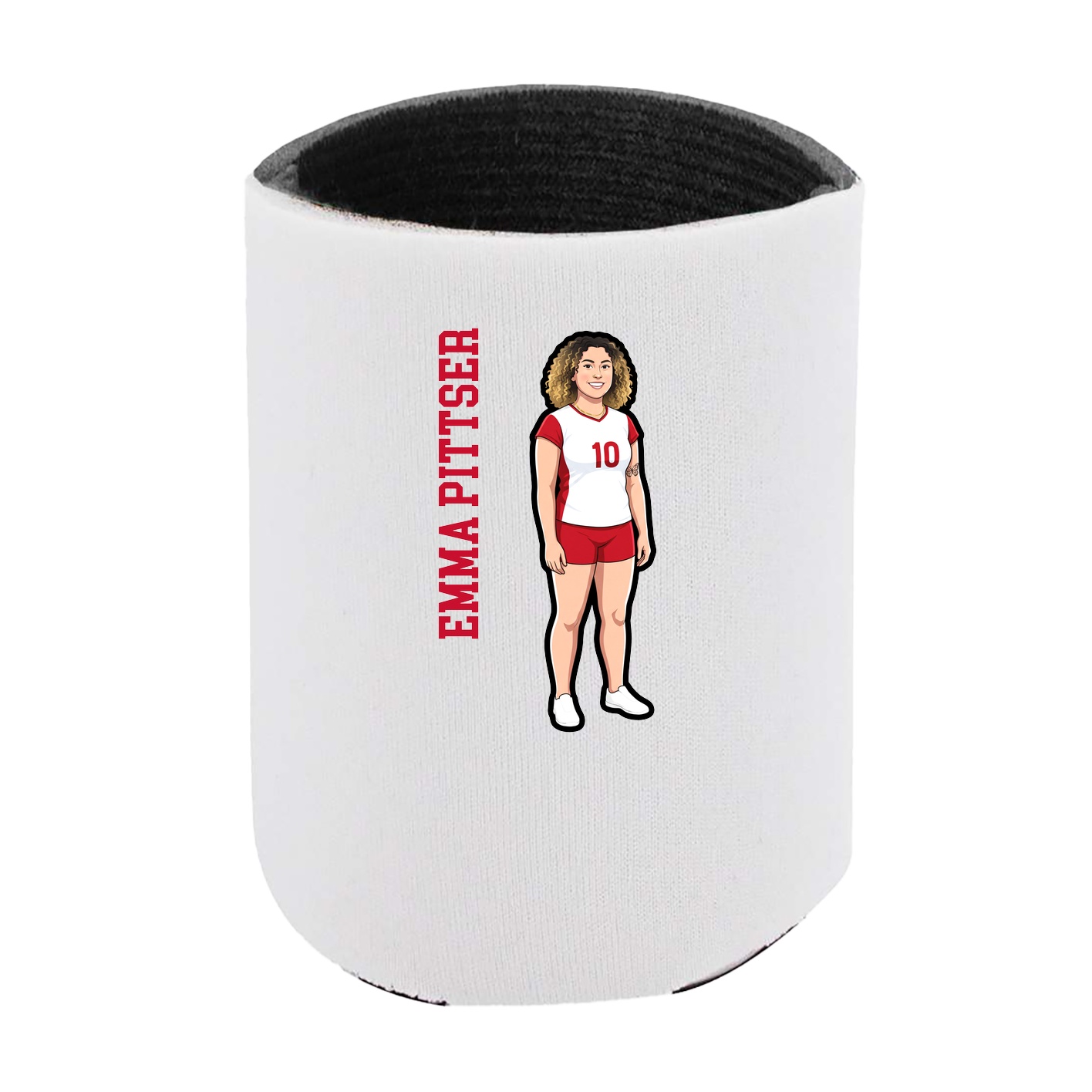 Can Holder — Name Vertical in White