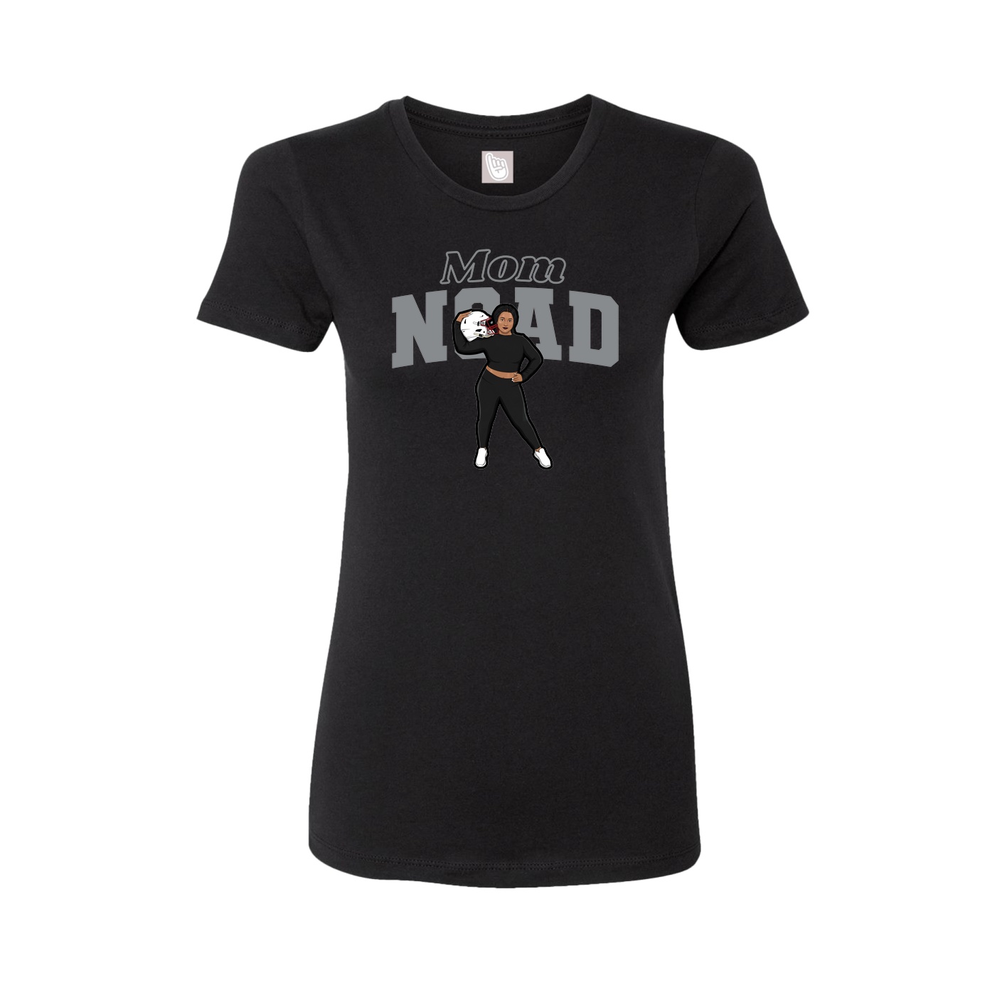 Womens Tee — Mothers Day Block in Black