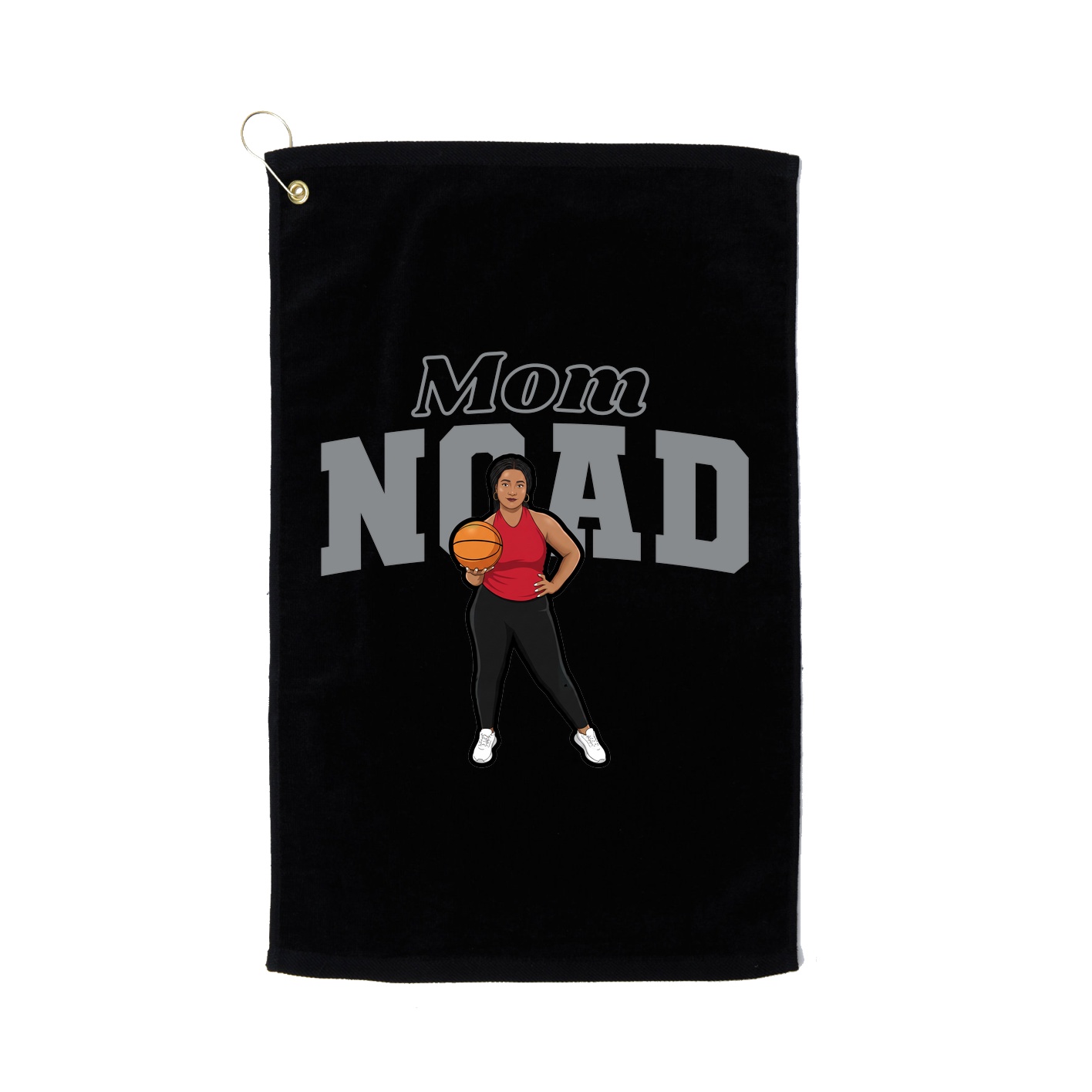 Golf Towel — Mothers Day Block in Black