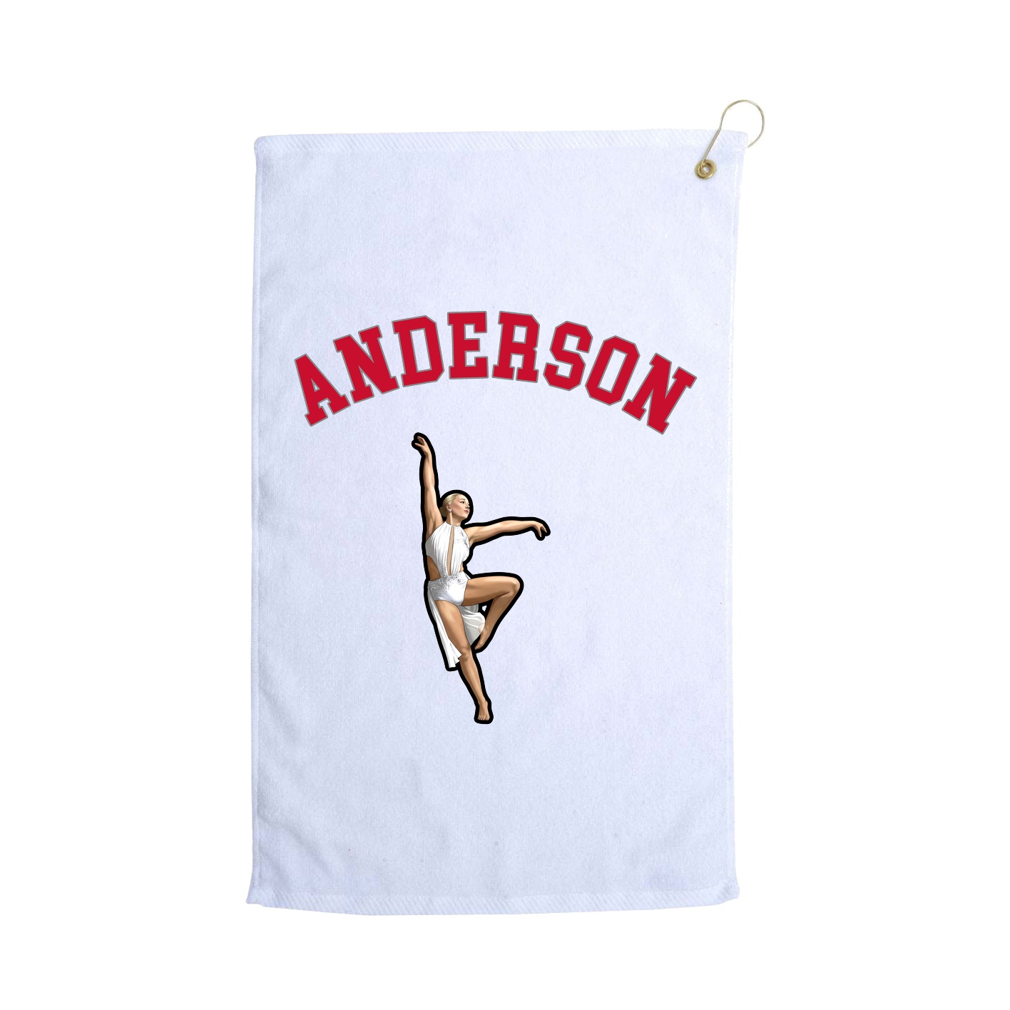 Golf Towel — Shirsey Arch in White