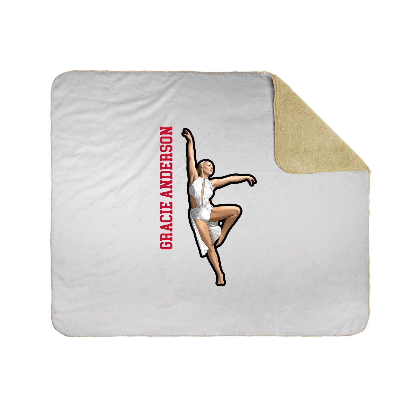 50x60 Sherpa Lined Throw Blanket