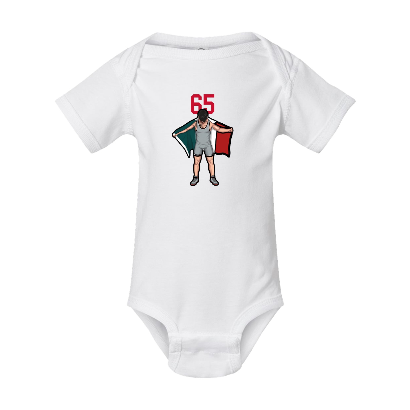 Baby Onesie — Number Top in White