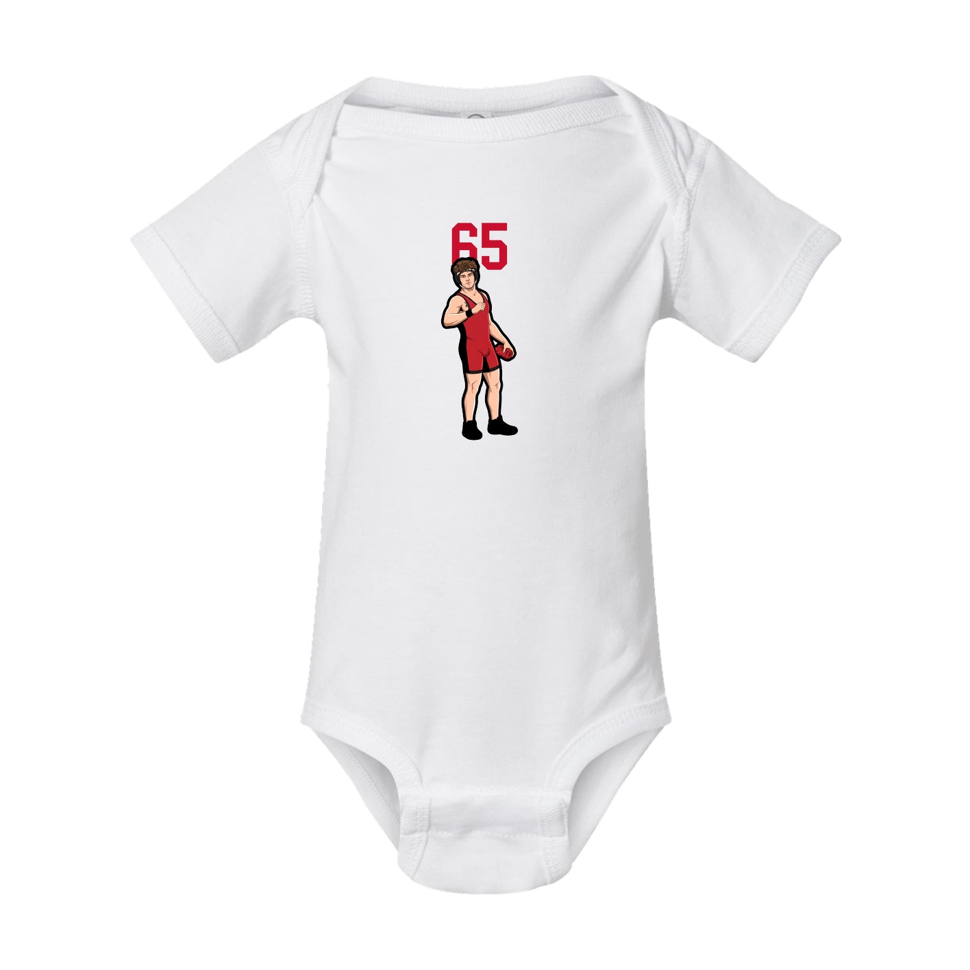 Baby Onesie — Number Top in White