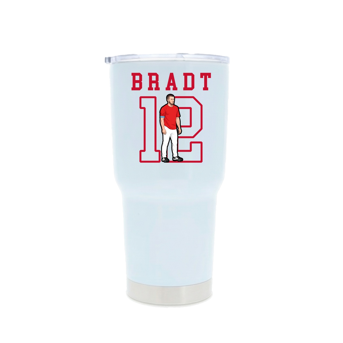 30oz Stainless Steel Tumbler — Shirsey in White