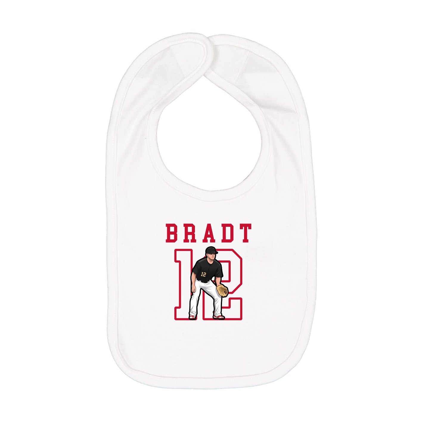 Infant Bib — Shirsey in White