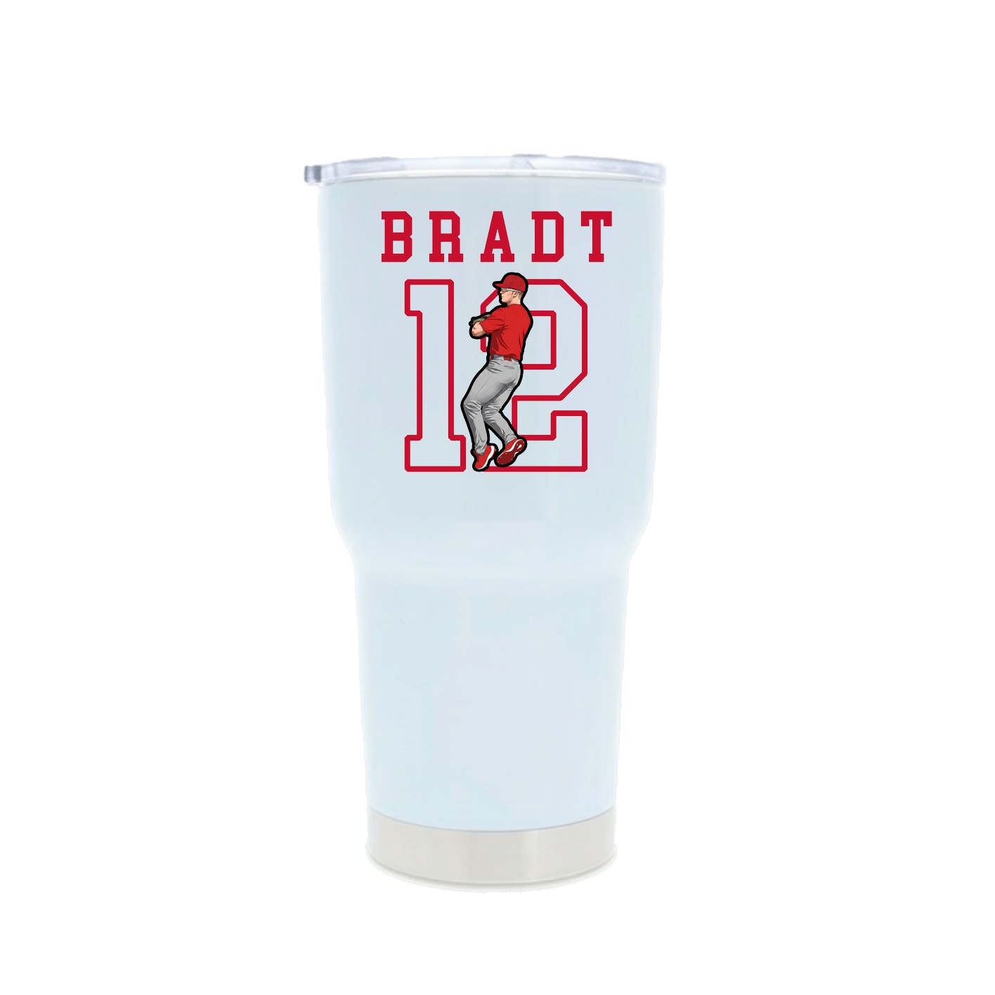 30oz Stainless Steel Tumbler — Shirsey in White