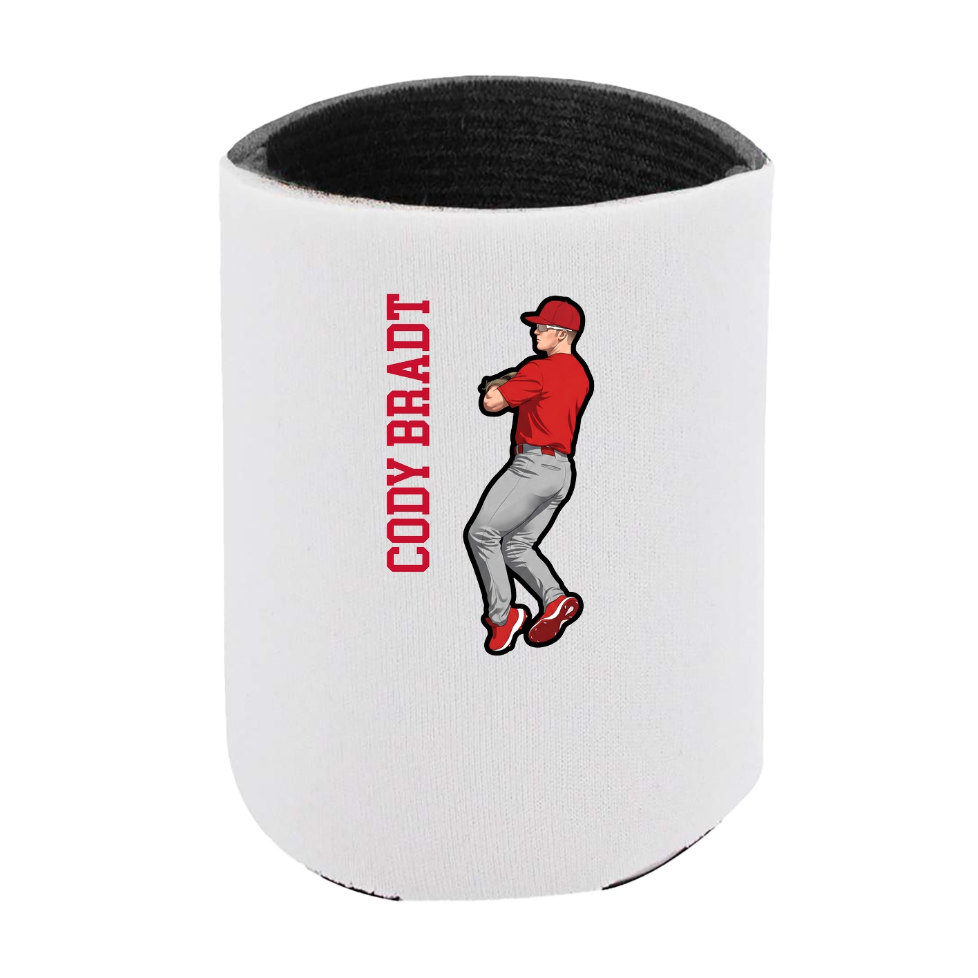 Can Holder — Name Vertical in White
