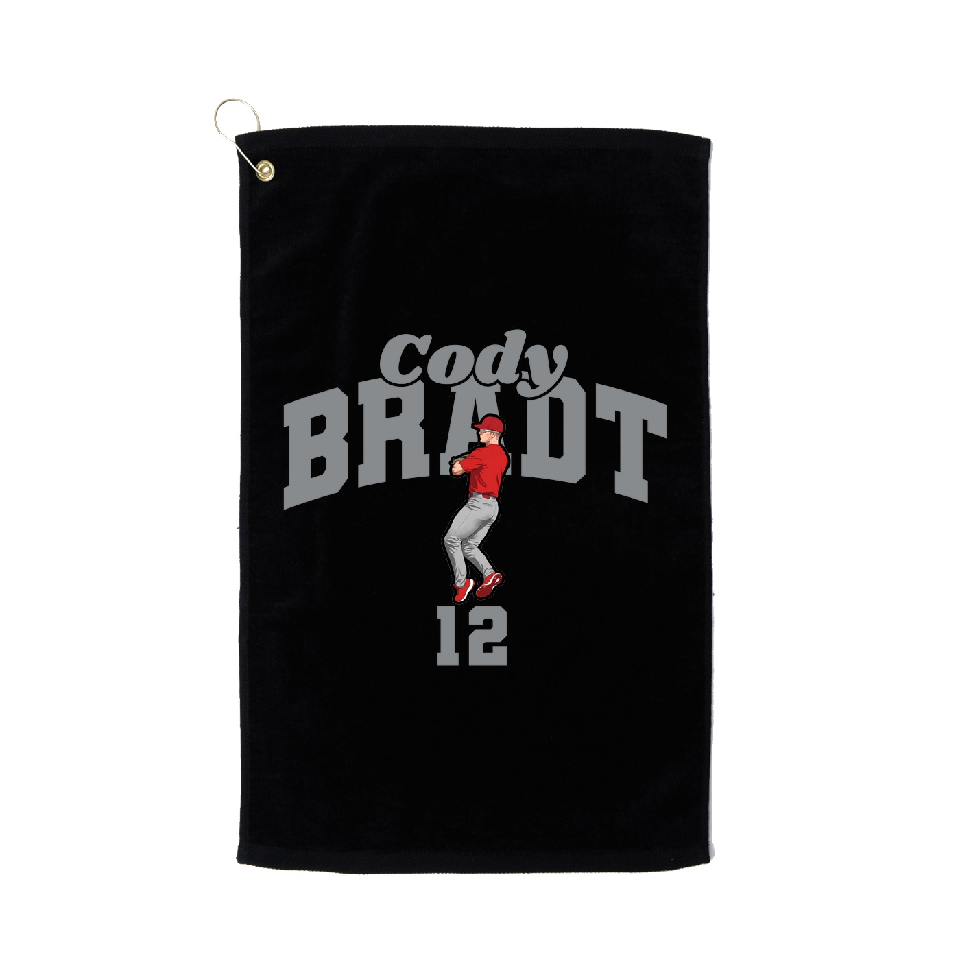 Golf Towel — Signature Arch in Black
