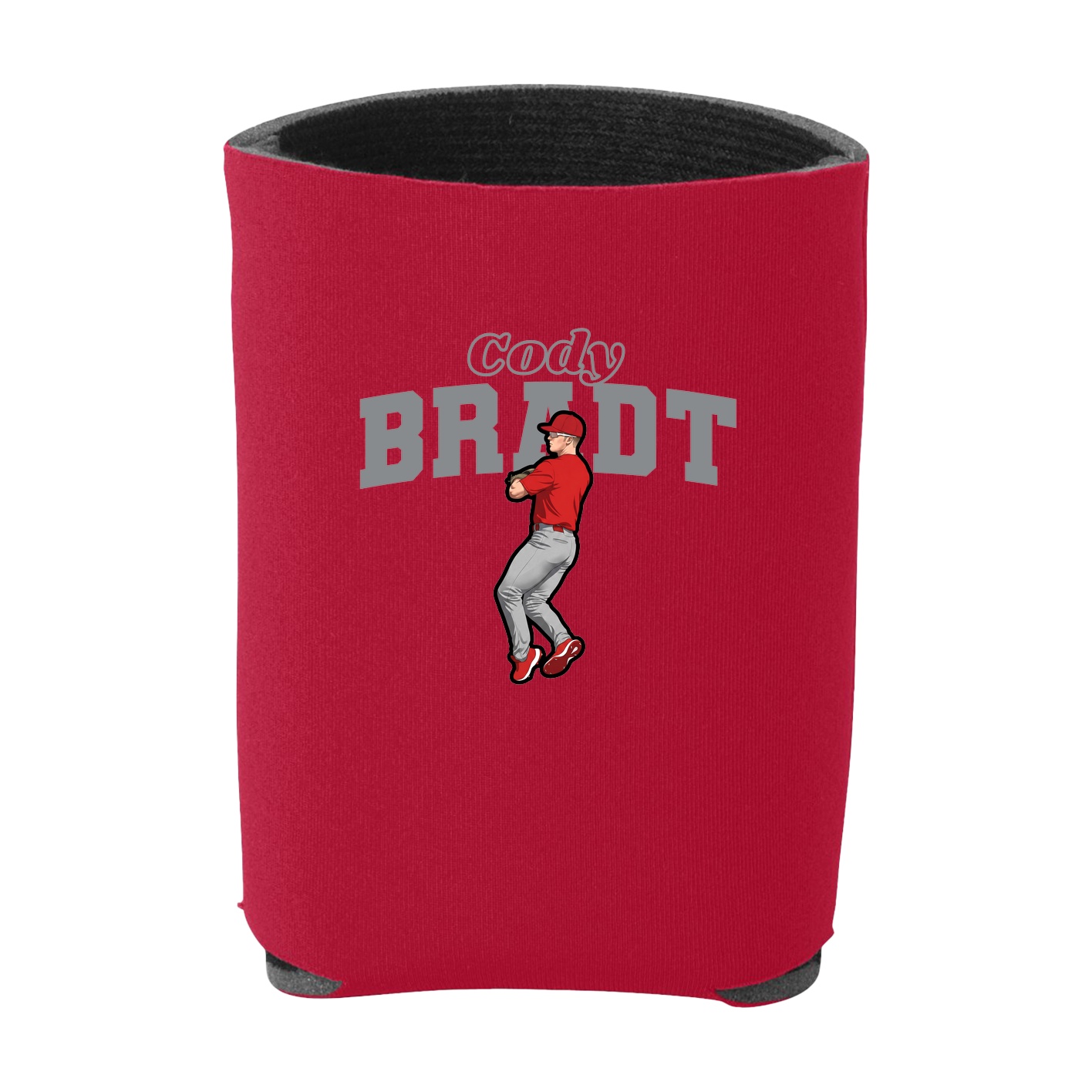 Can Holder — Name Arch in Red