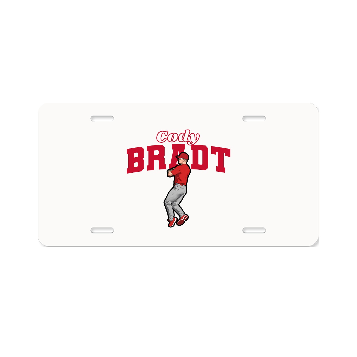 License Plate — Name Arch in Classic