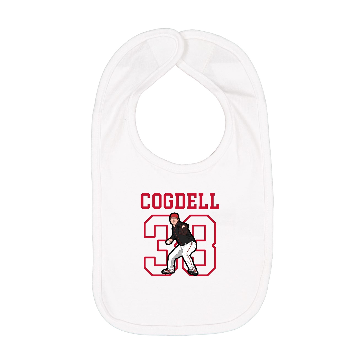 Infant Bib — Shirsey in White