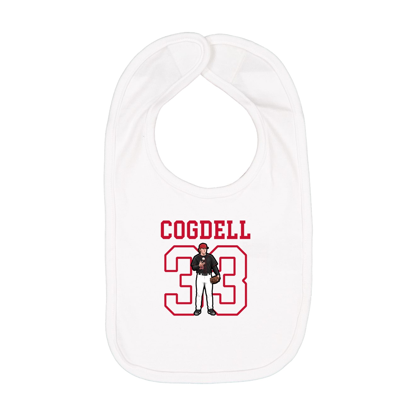 Infant Bib — Shirsey in White