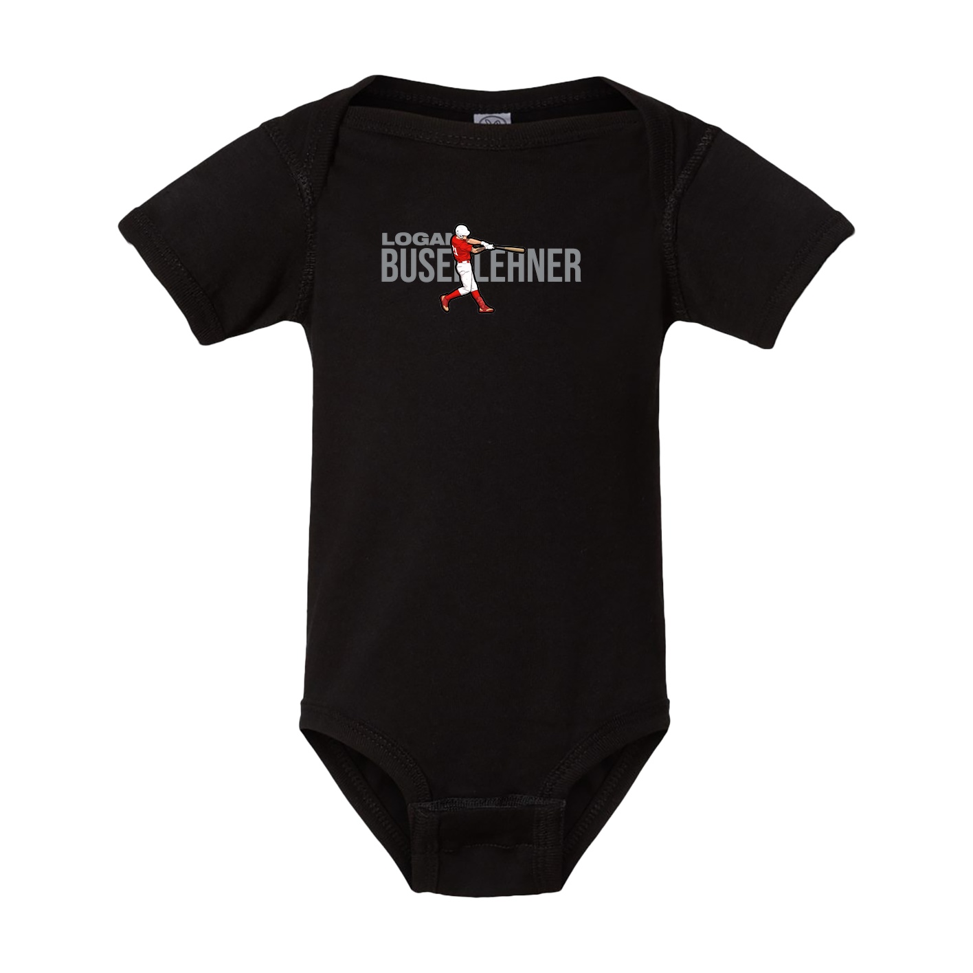 Baby Onesie — Player Name in Black