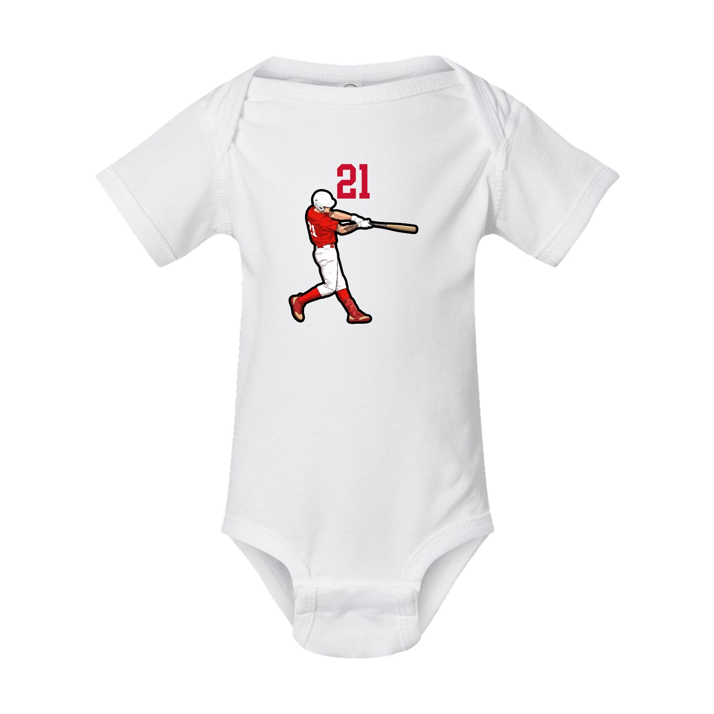 Baby Onesie — Number Top in White