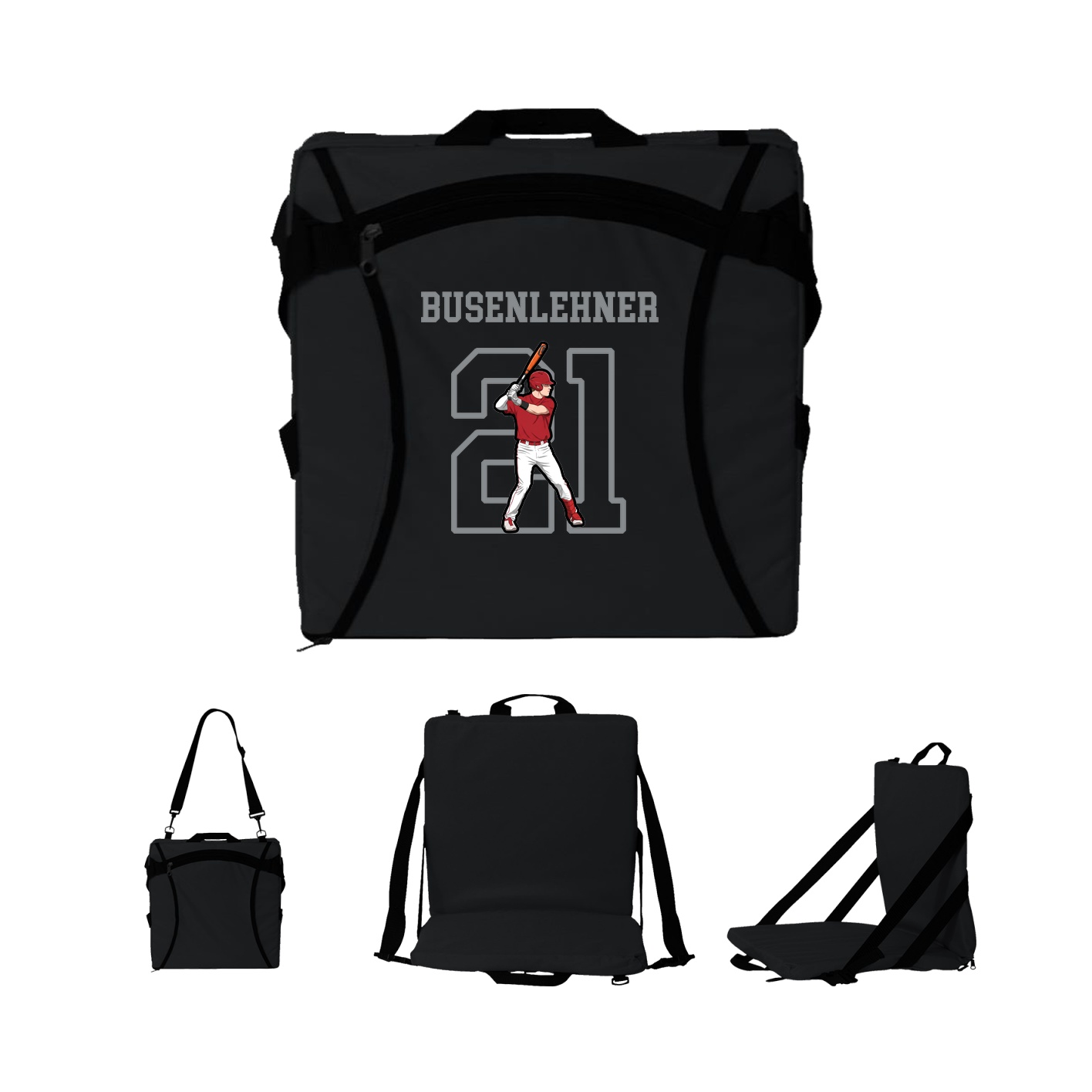 Folding Stadium Seat — Shirsey in Black
