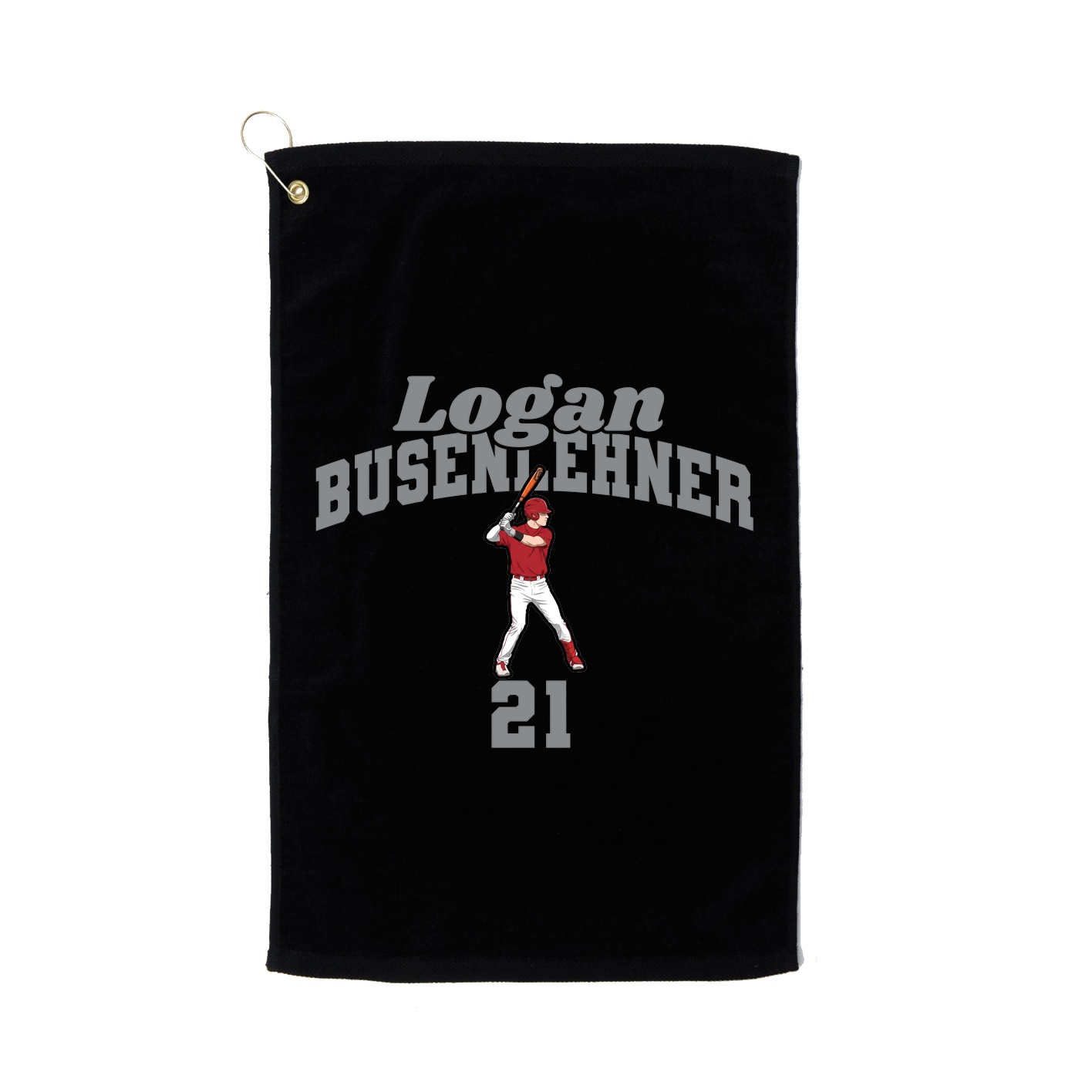 Golf Towel — Signature Arch in Black