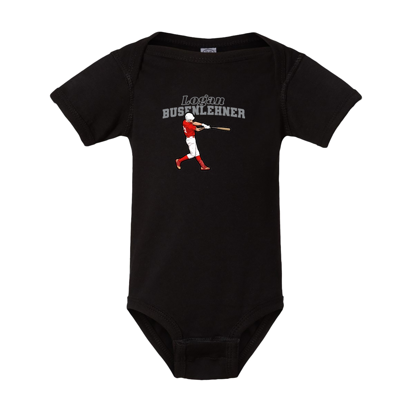 Baby Onesie — Name Arch in Black