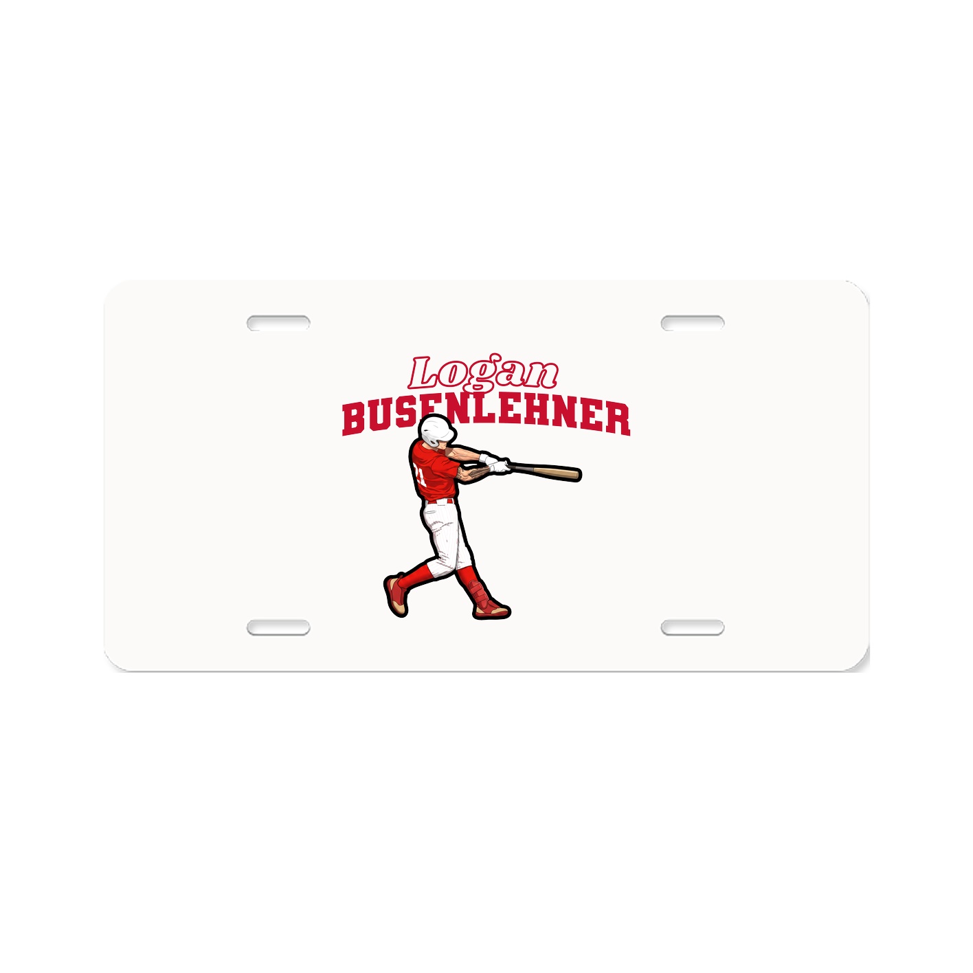 License Plate — Name Arch in Classic
